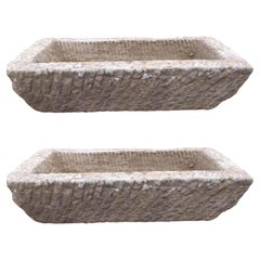 Amazing PAIR OF TUSCANY SAND STONE 21th Century