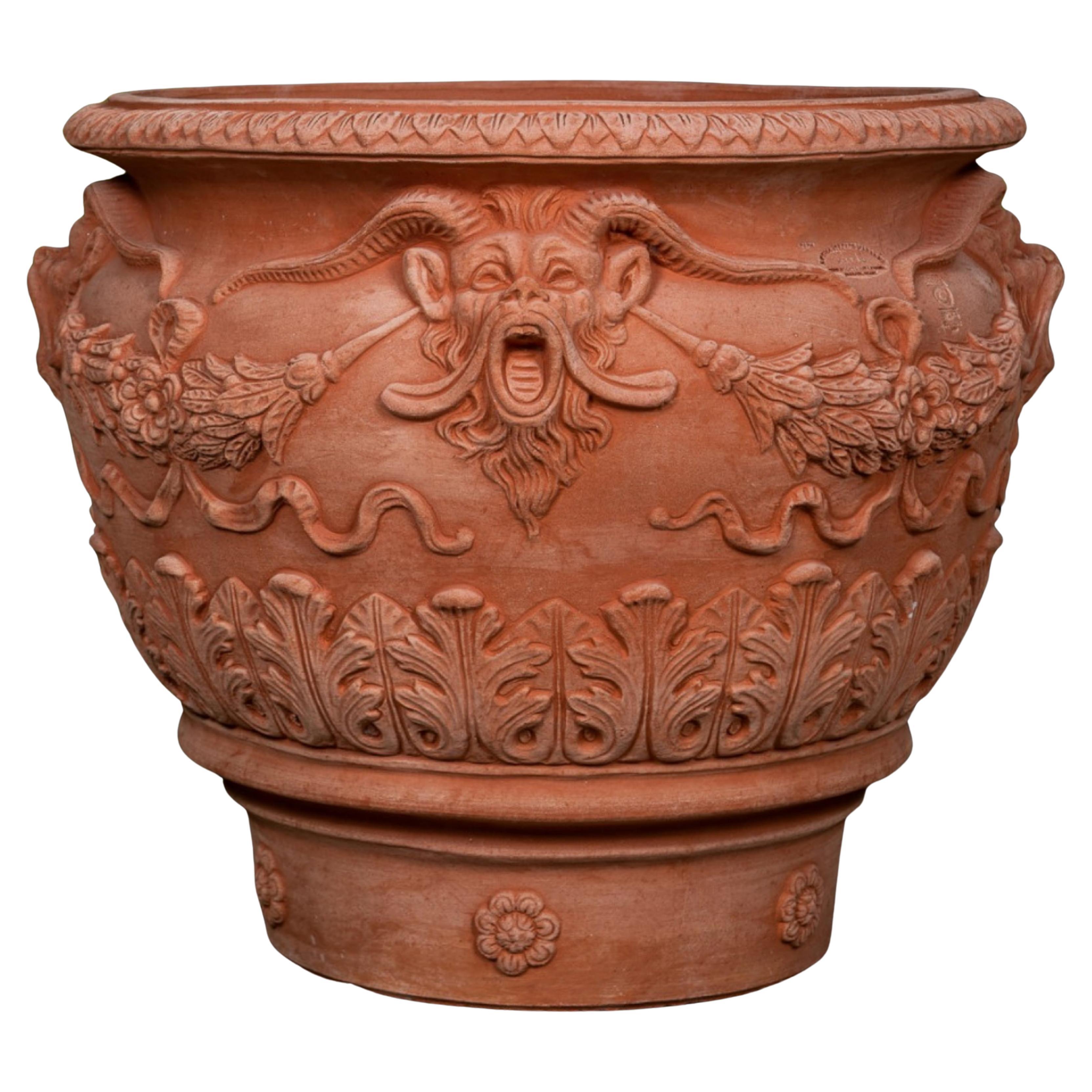 Pair of Vases Decorated with Fauns Terracotta Impruneta end 20th century

Internal Diameter (Cm)
55
External Diameter (Cm)
65
Height (Cm)
55
Dimensions (Cm)
70
Weight (Kg)
50

Vase Decorated with Fauns Terracotta Impruneta

Features of the Vase