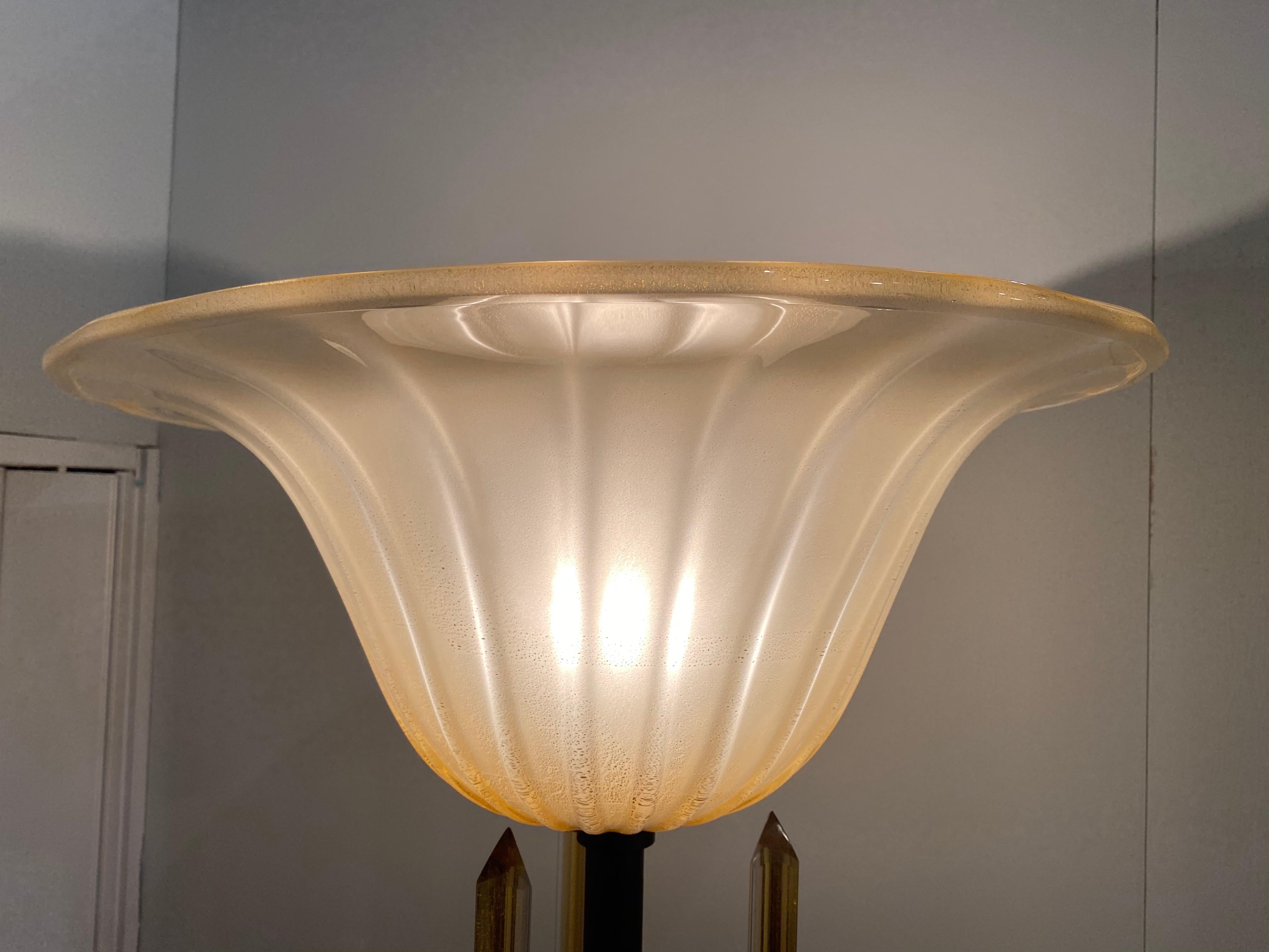 Amazing Pair of Seguso Floor Lamp, Murano, 1980 1