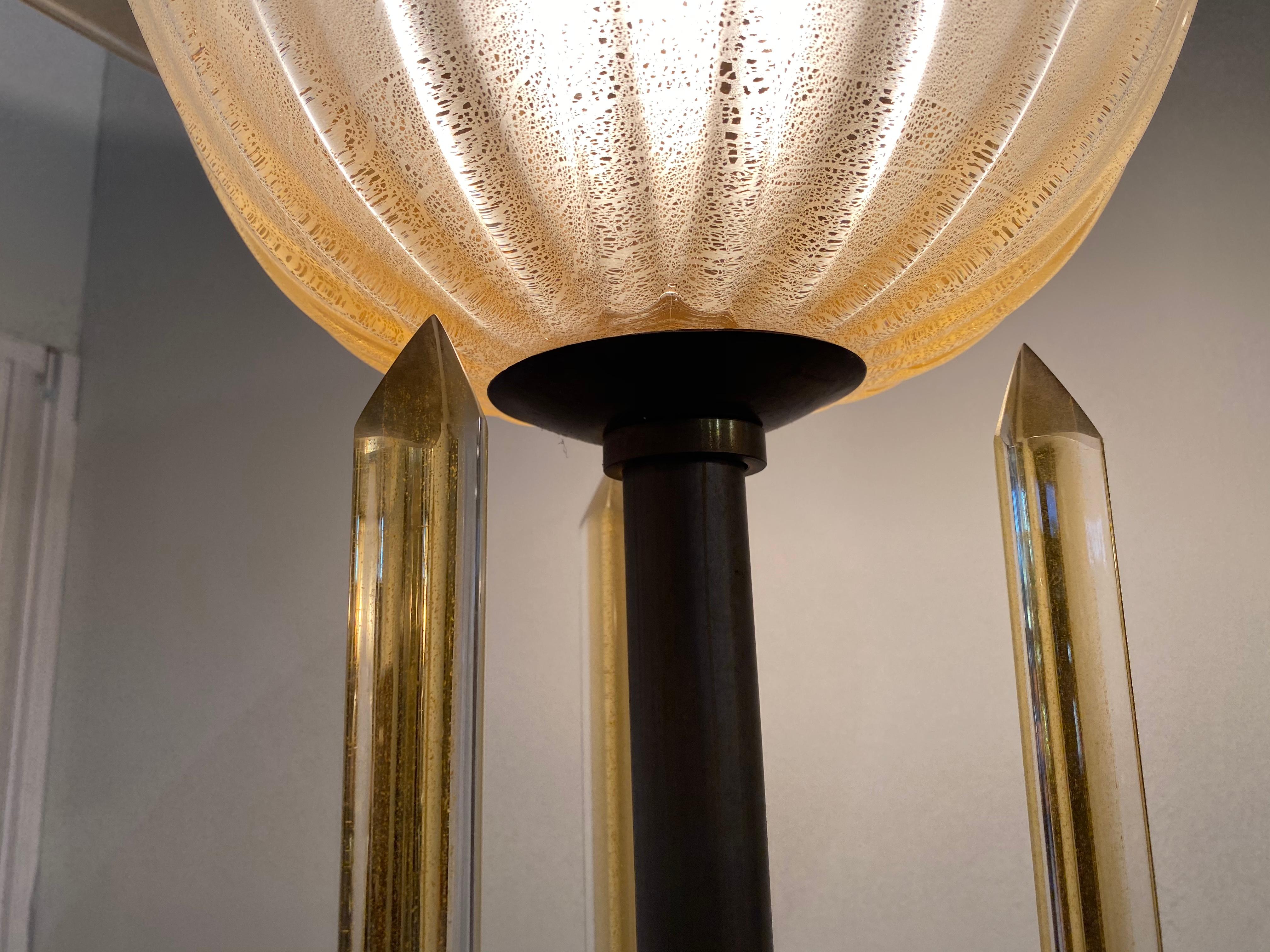 Amazing Pair of Seguso Floor Lamp, Murano, 1980 2