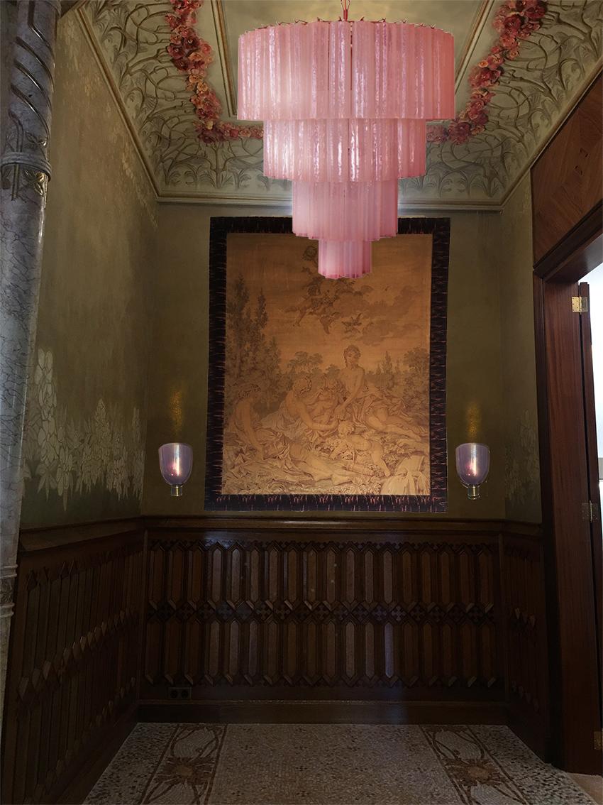 20th Century Amazing Pair of 78 Tronchi Chandeliers Style Toni Zuccheri for Venini, Murano