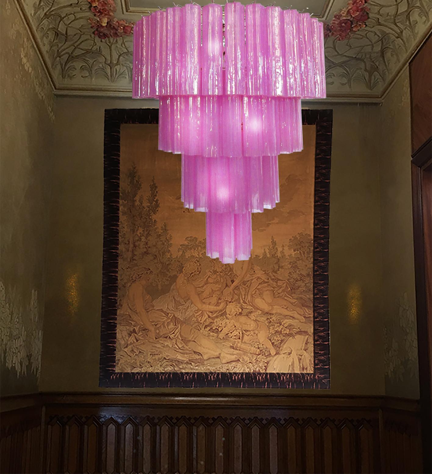 Incredibile coppia di lampadari Tronchi in stile Toni Zuccheri per Venini, Murano In condizioni ottime in vendita a Budapest, HU