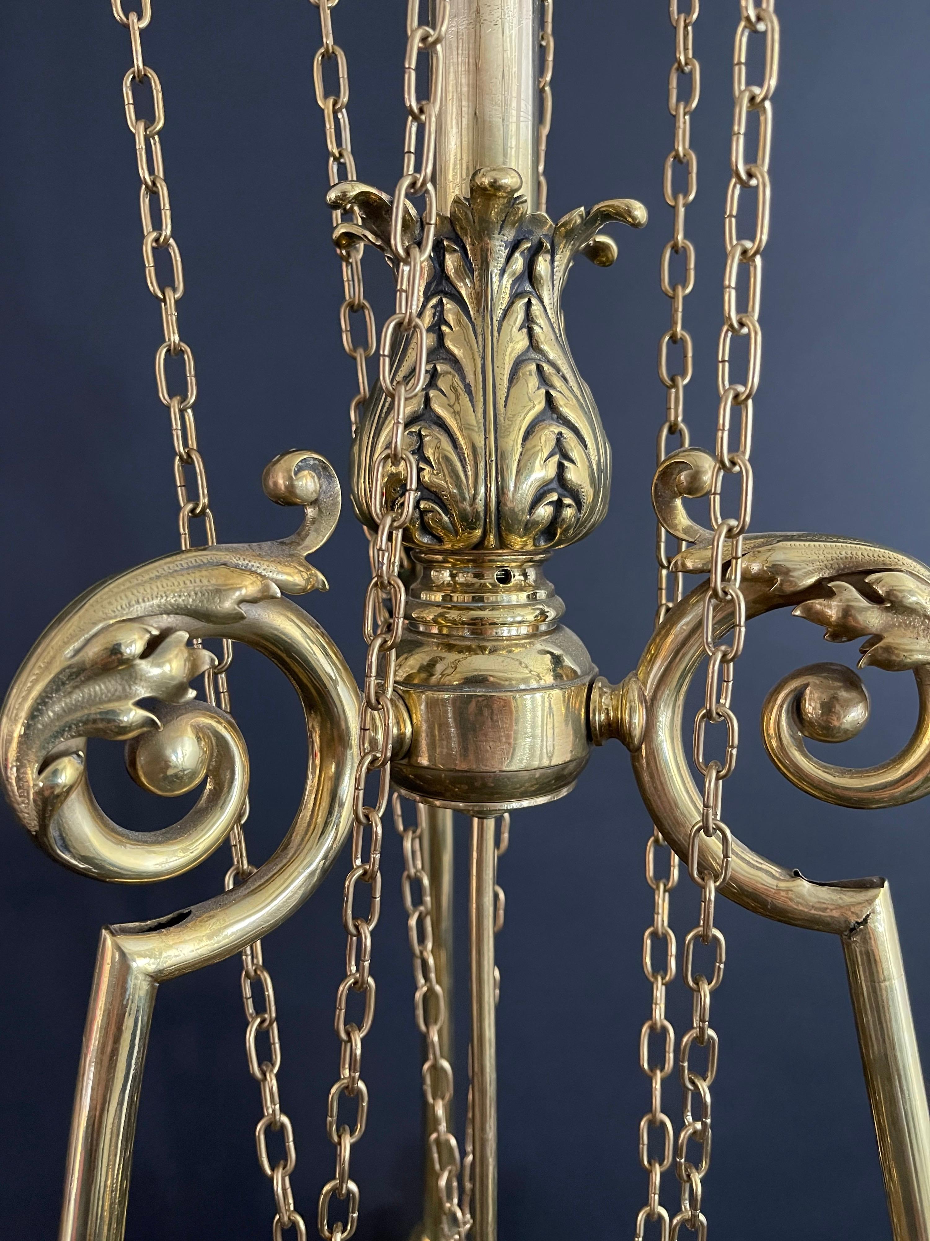Spectacular Neoclassical Ormolu Chandelier, 18th Century For Sale 2