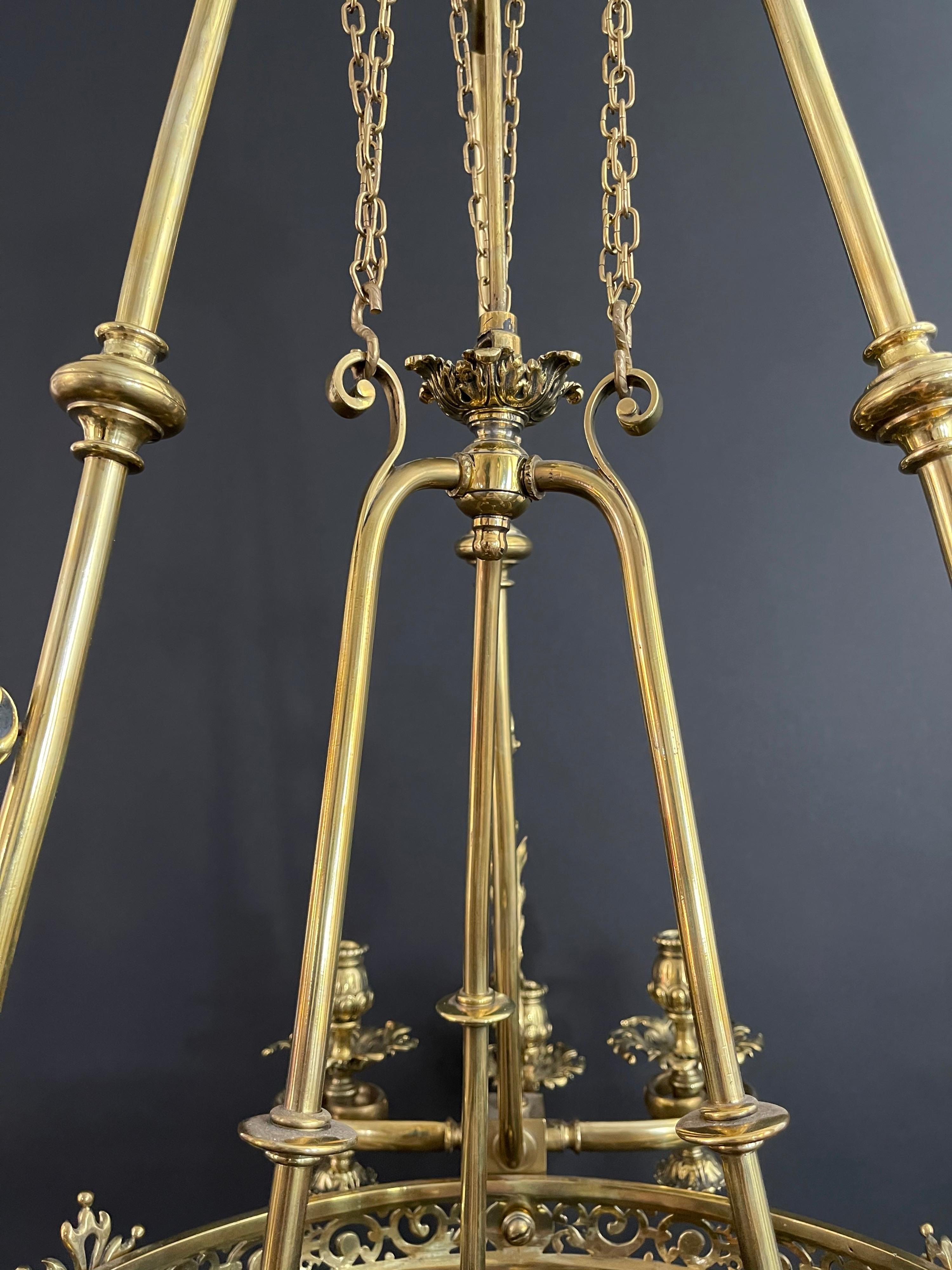 Spectacular Neoclassical Ormolu Chandelier, 18th Century For Sale 3
