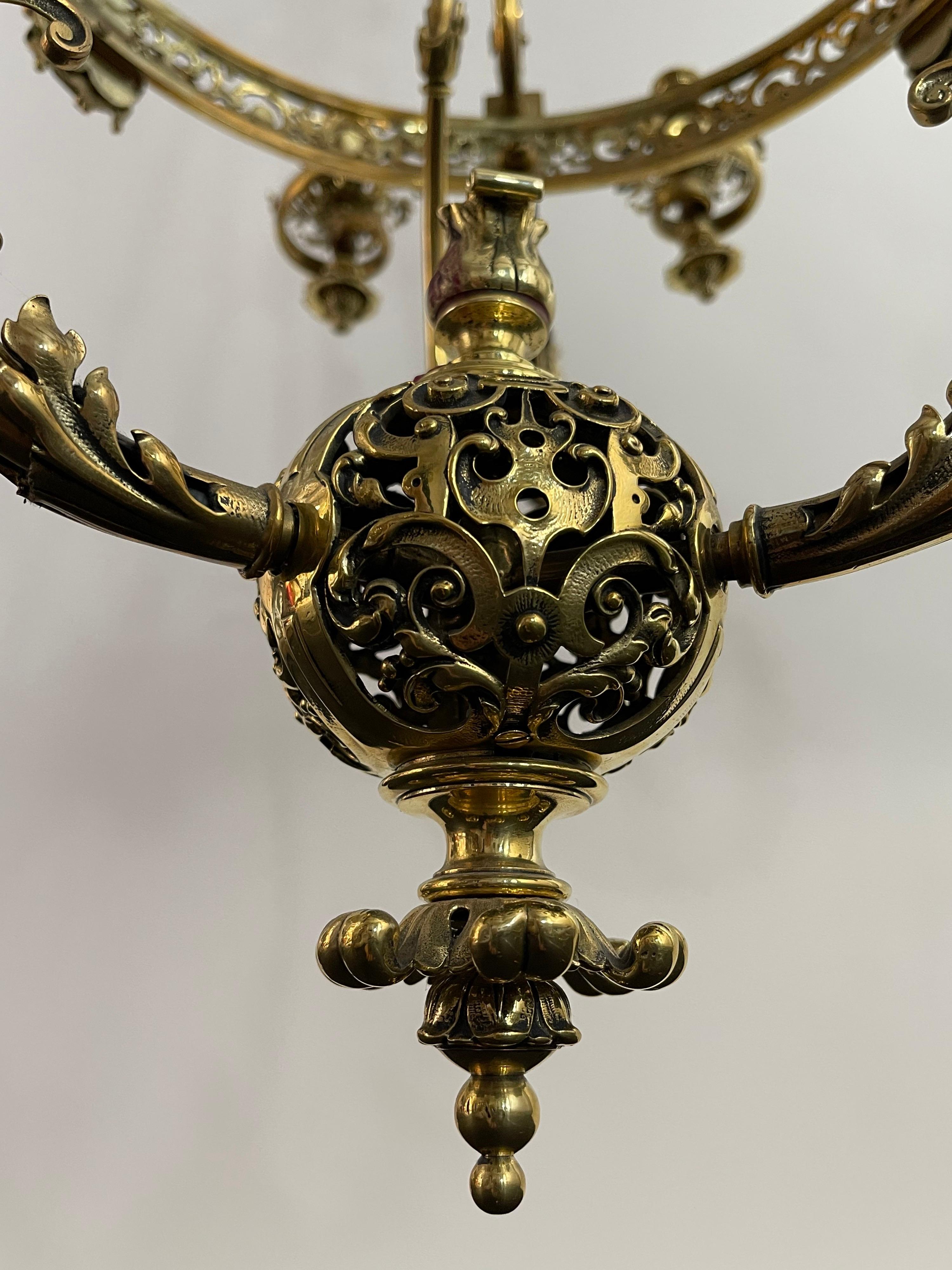 Spectacular Neoclassical Ormolu Chandelier, 18th Century For Sale 5