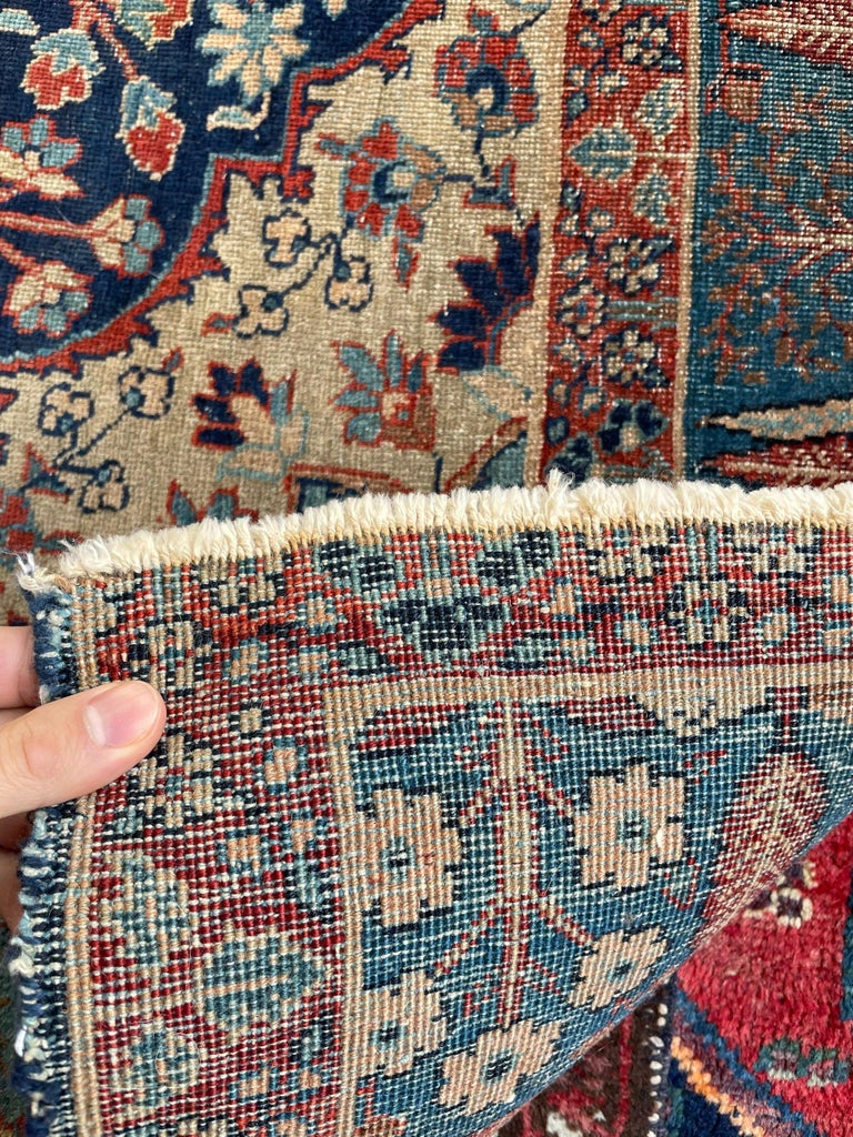 Amazing Paradise Tree of Life Antique Rug, c.1930-40's For Sale at 1stDibs