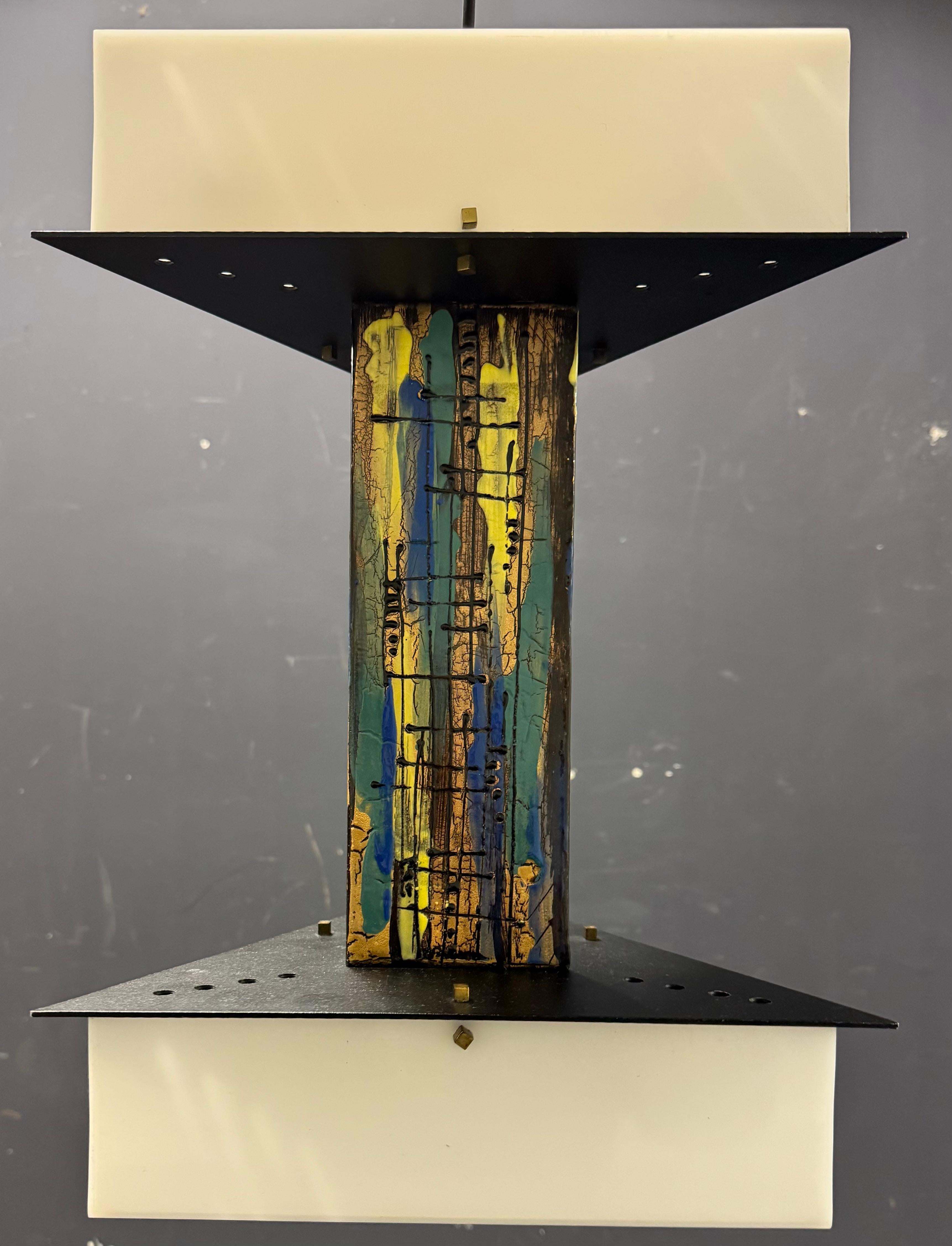 Amazing pedant lamp by Esperia by Angelo Brotto / 2 available For Sale 6