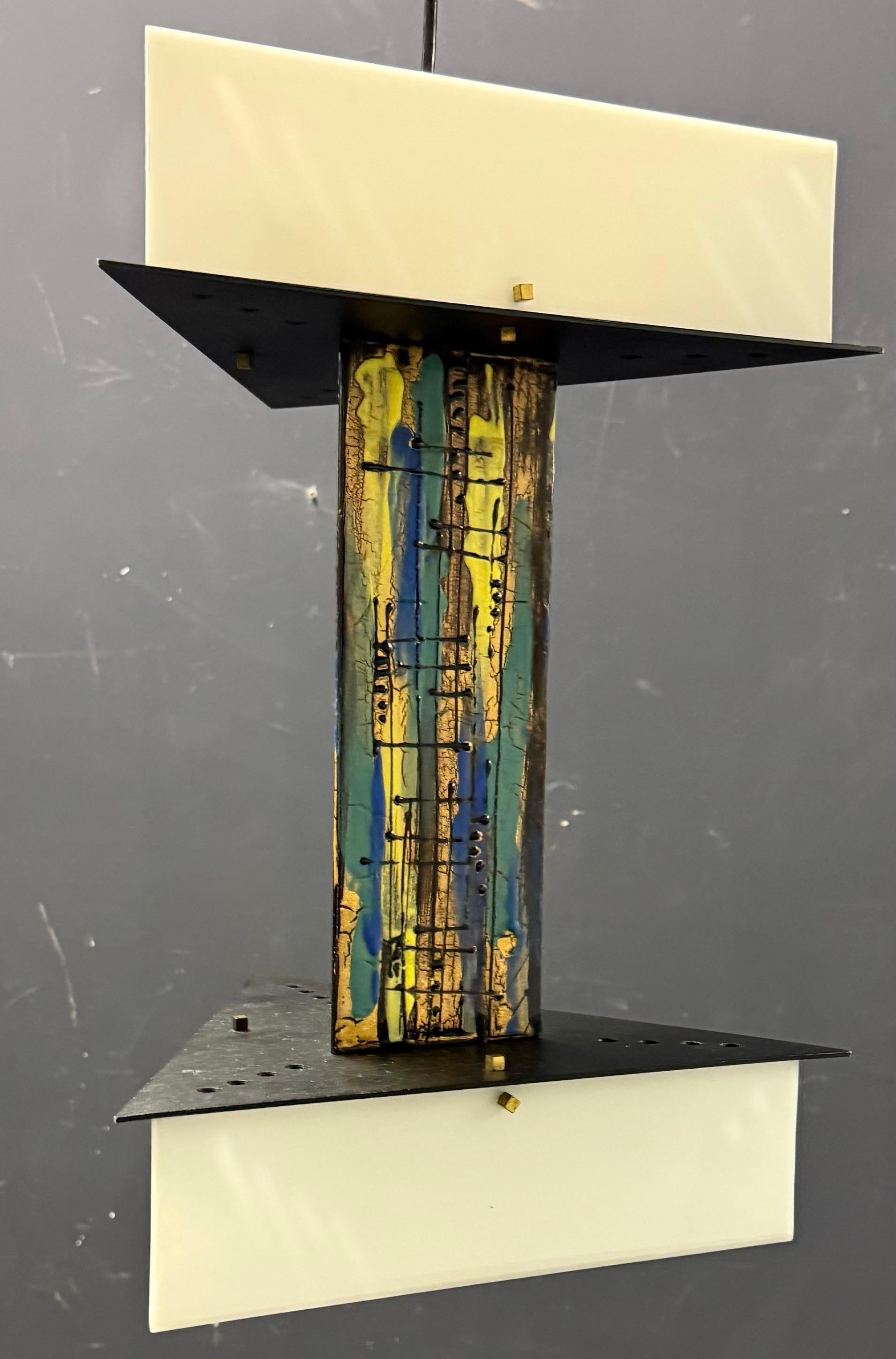Amazing pedant lamp by Esperia by Angelo Brotto / 2 available For Sale 1