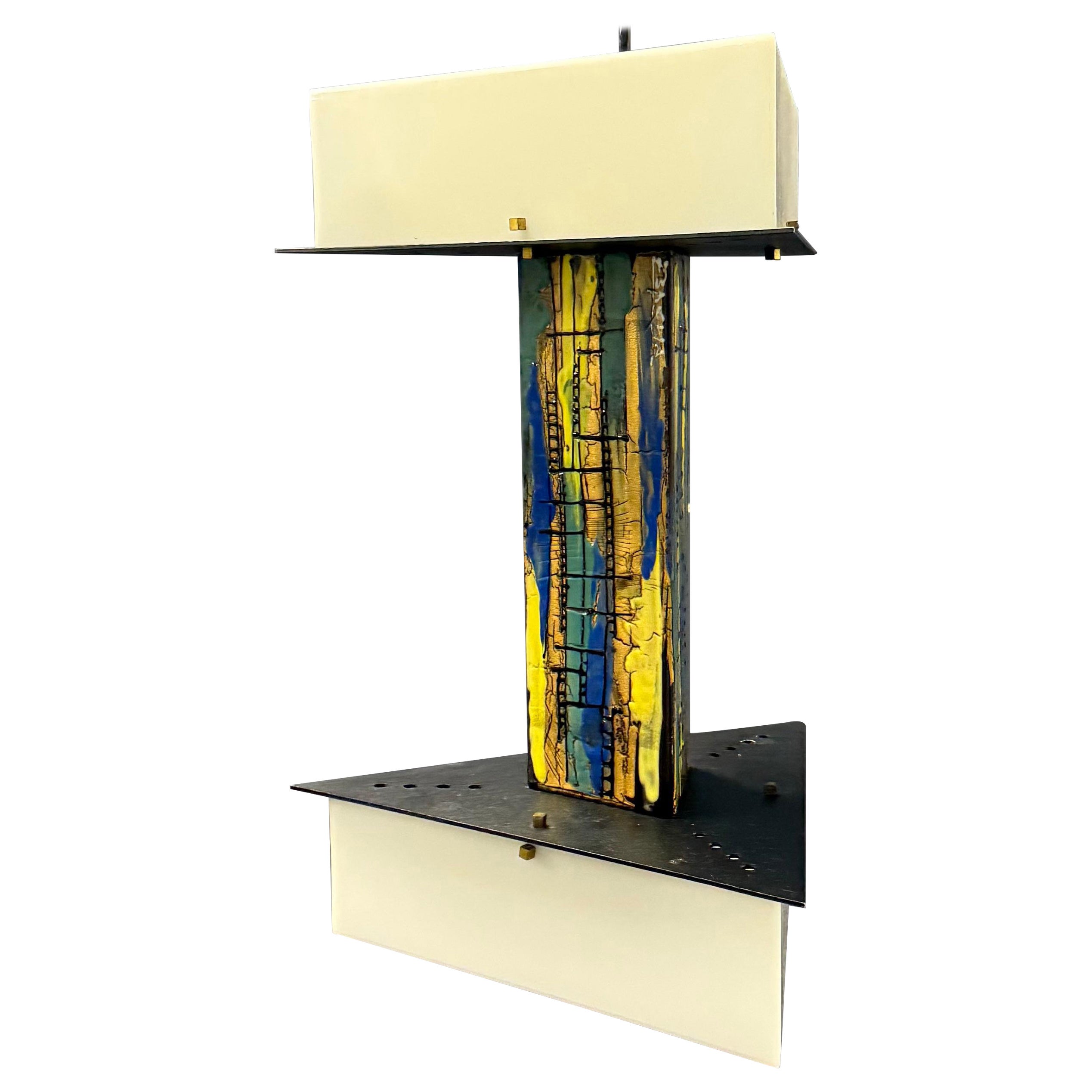 Amazing pedant lamp by Esperia by Angelo Brotto / 2 available For Sale