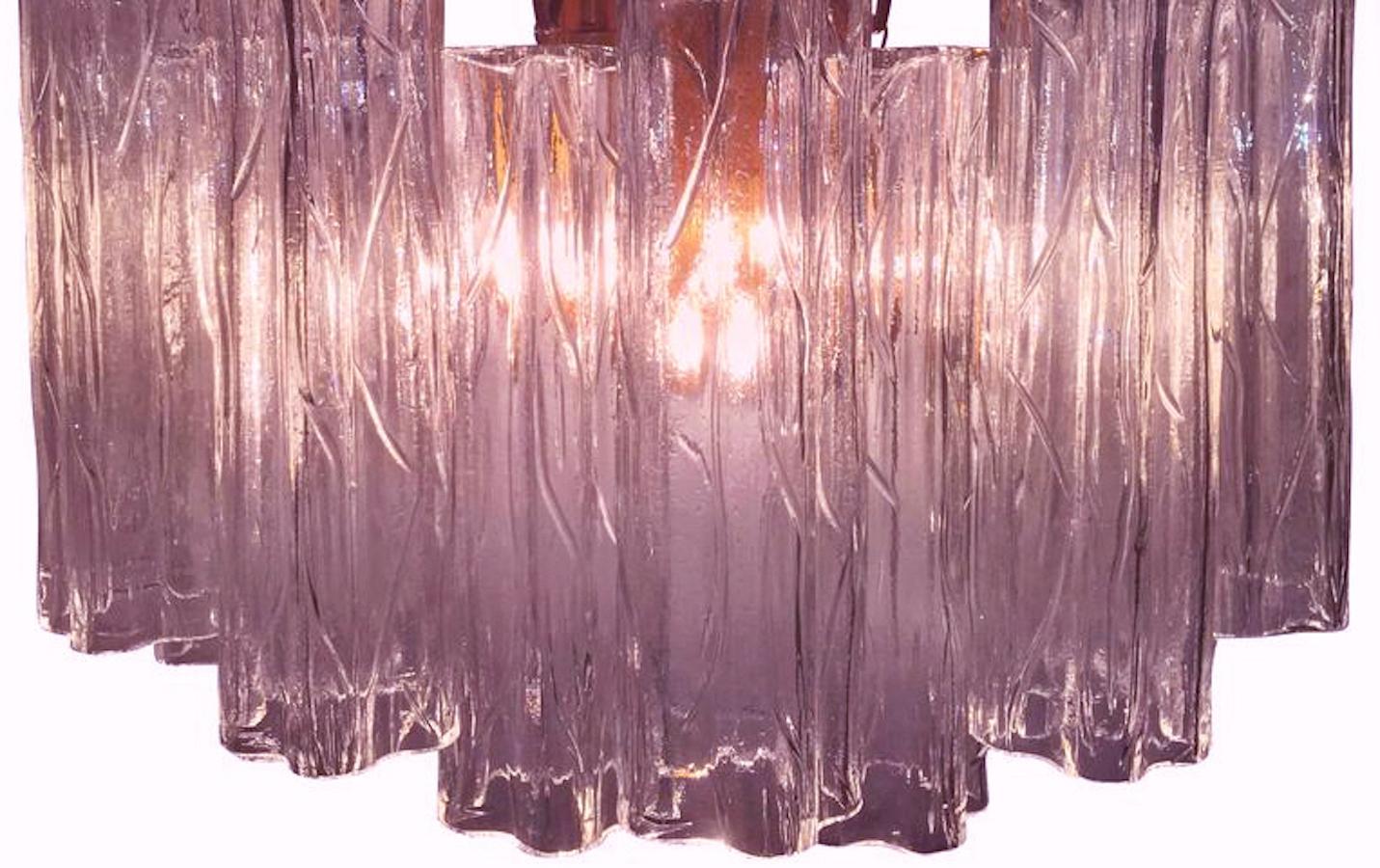 Mid-Century Modern Amazing Pink  Scones en verre de Murano en vente