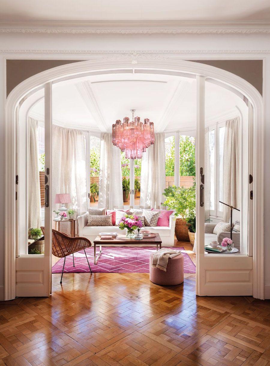 Amazing Pink Tronchi Murano Glass Chandelier Italy For Sale 2