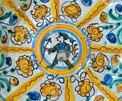 FANTASTICO PIATTO MONTELUPO DEL XVII SECOLO