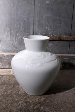 Amazing Porcelain Dragon Vase / Urn Schumann Arzberg Bavaria