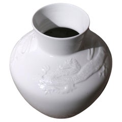 Amazing Porcelain Dragon Vase / Urn Schumann Arzberg Bavaria