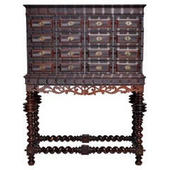 Amazing Portuguese Counter/Cabinet 17th Century Rosewood