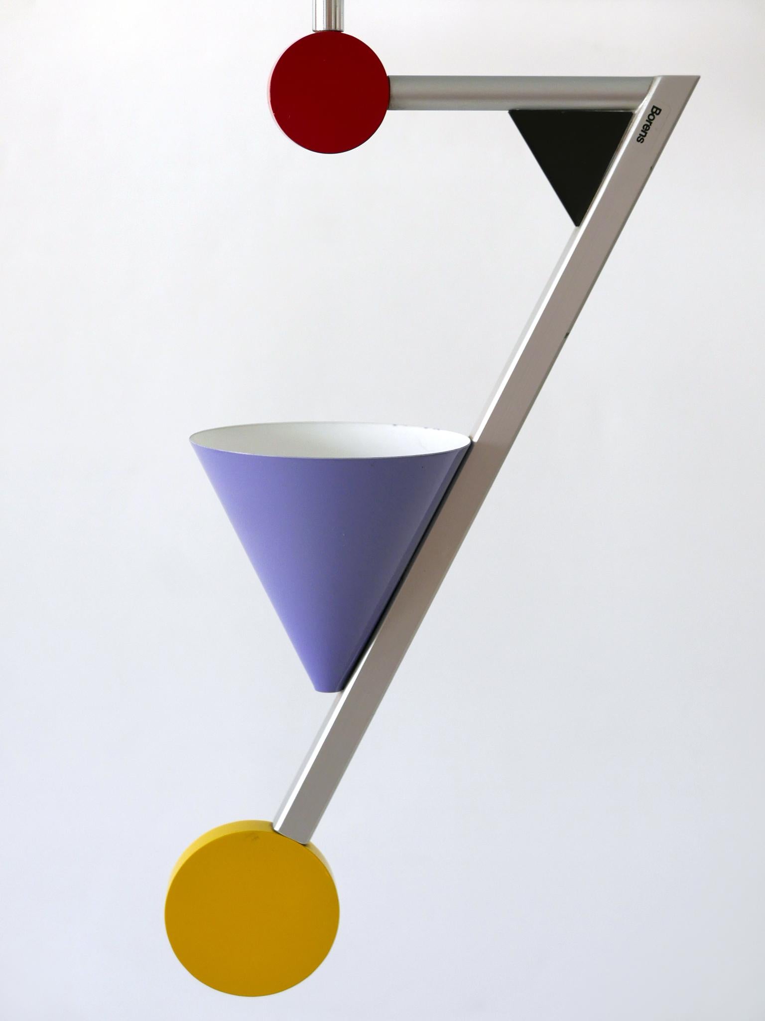 Incroyables lampes suspendues postmodernes Halo There d'Olle Andersson pour Borens 1982 en vente 12