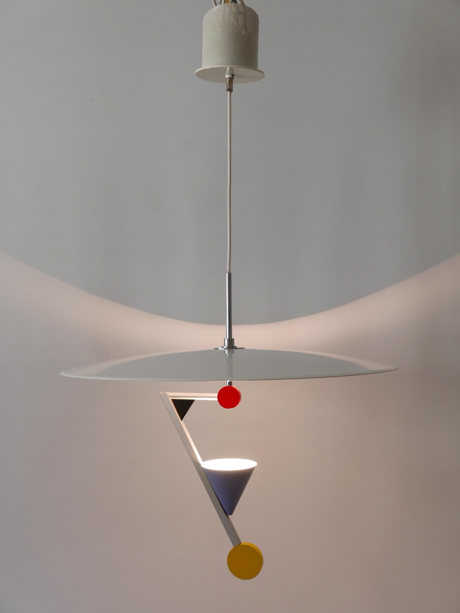 Mid-Century Modern Incroyables lampes suspendues postmodernes Halo There d'Olle Andersson pour Borens 1982 en vente