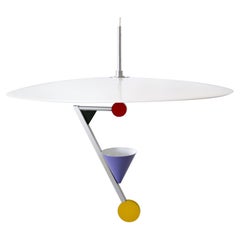 Incredibile lampada a sospensione postmoderna 'Halo There' di Olle Andersson per Borens 1982
