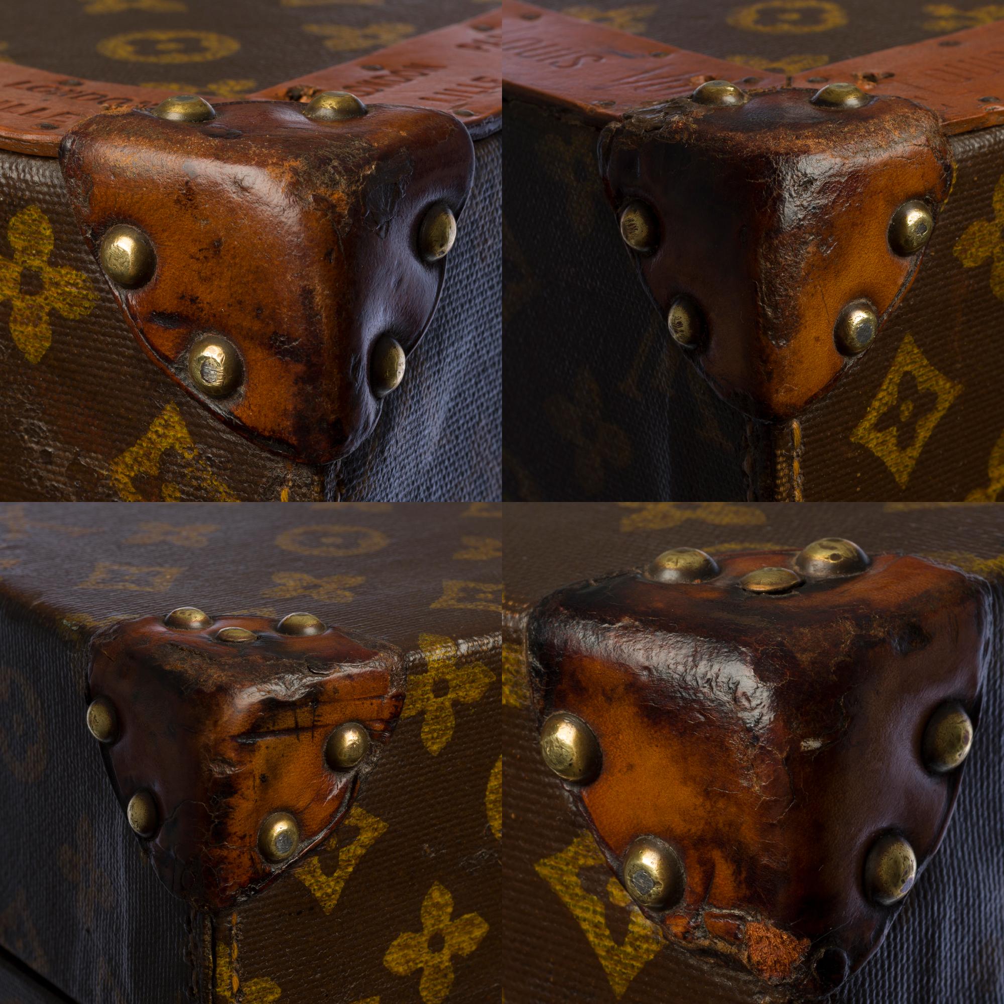 Amazing & Rare Louis Vuitton Hat Trunk in Brown Monogram stencil canvas 6