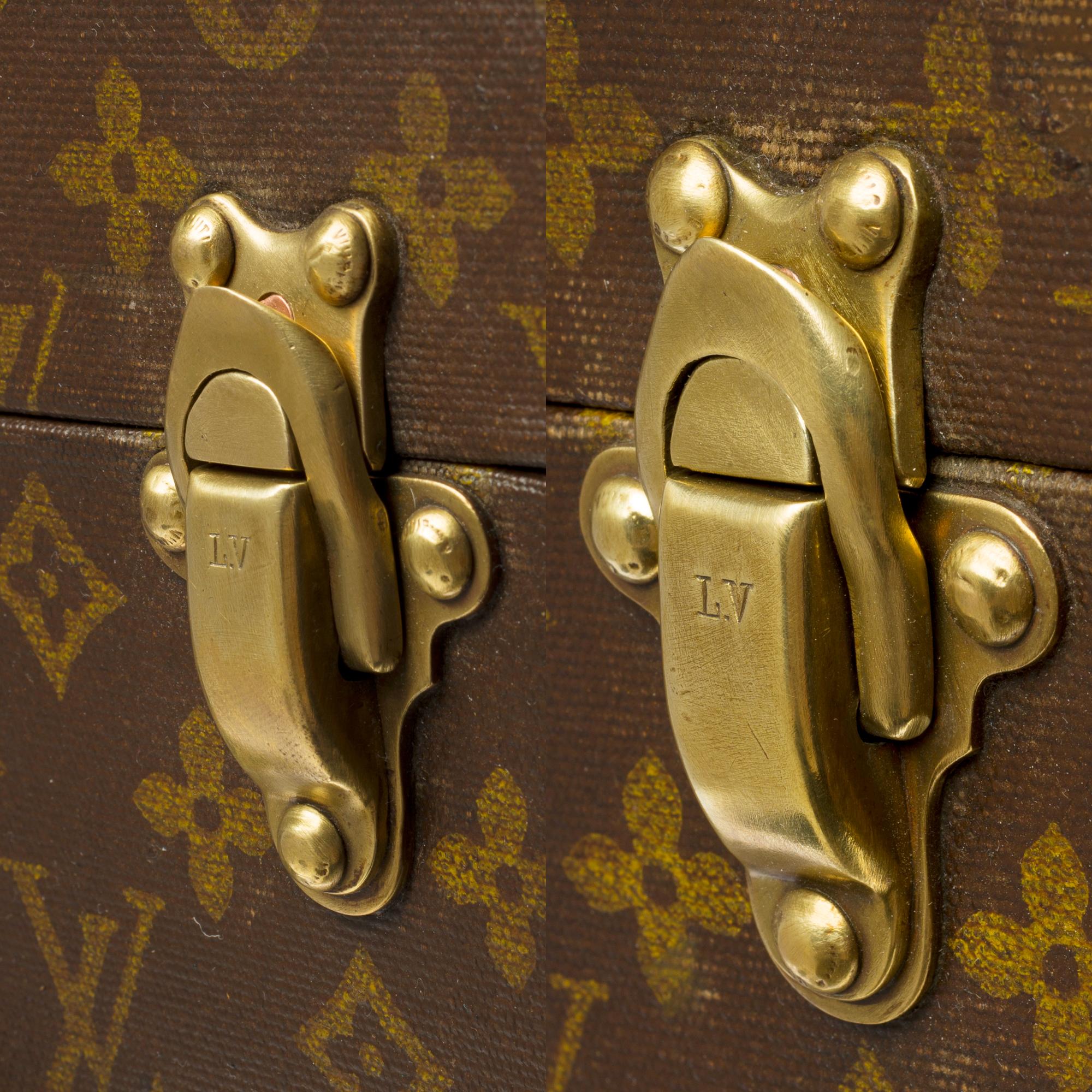 Amazing & Rare Louis Vuitton Hat Trunk in Brown Monogram stencil canvas 1