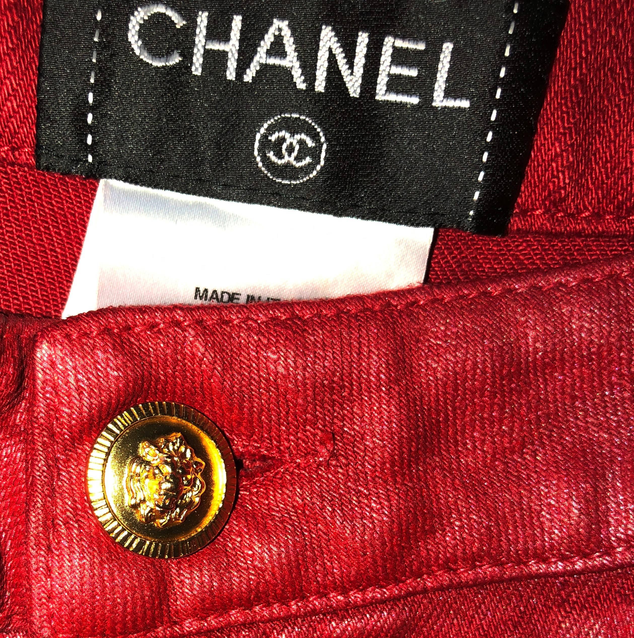 chanel jeans with logo