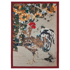 Couvre-lit Amazing Rooster Couverture Soie Cachemire Laine