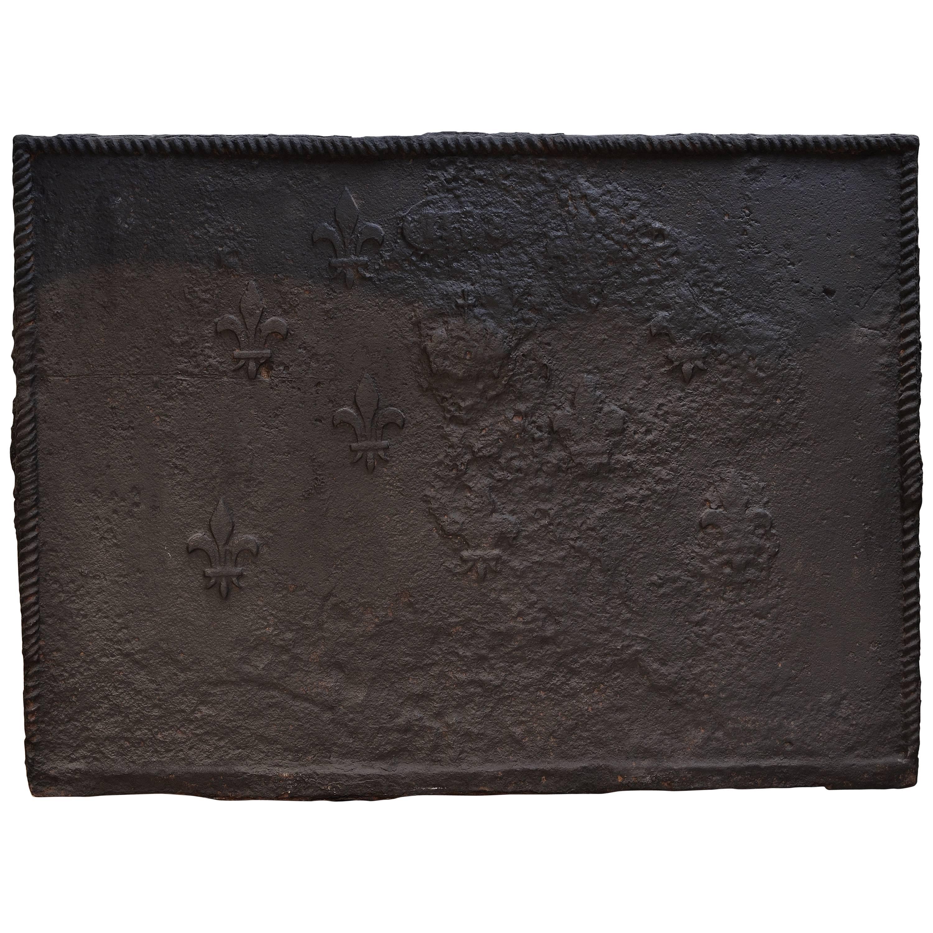Amazing Rough 18th Century Fireback For Sale