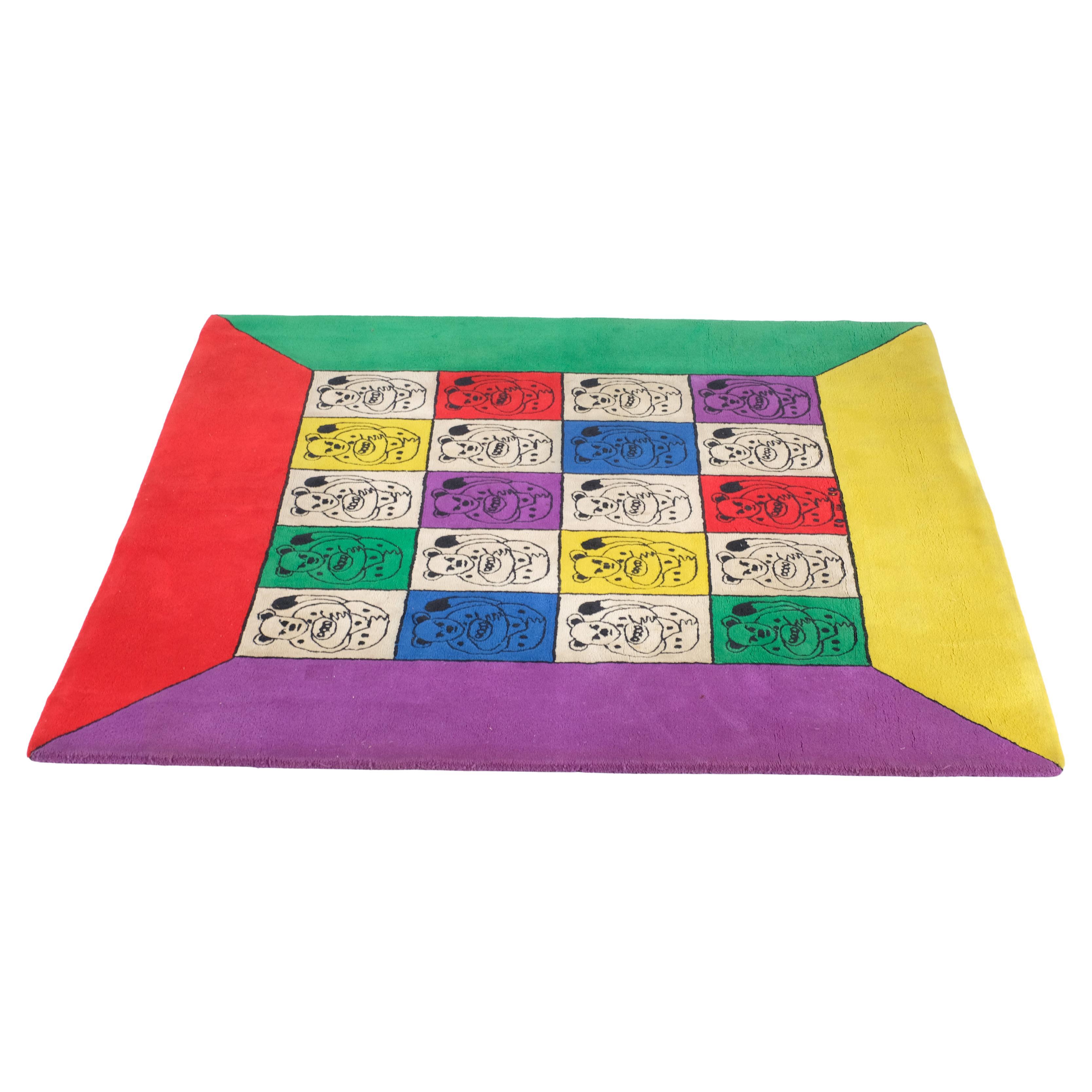 Amazing rug by Jean-Charles de Castelbajac for Ko 
Co - 1970s im Angebot