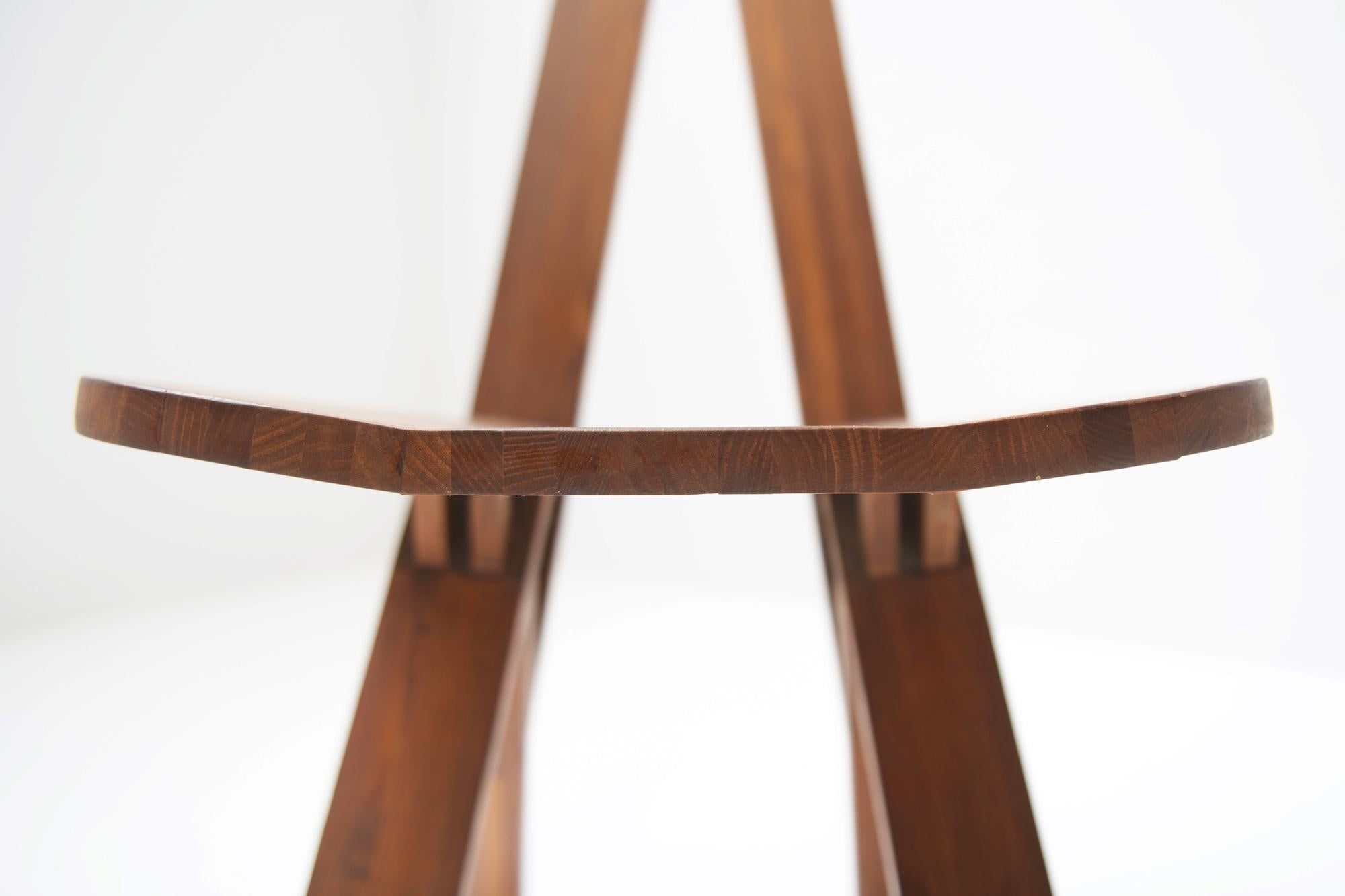 Außergewöhnliche S45-Stühle aus ELM-Holz, passendes Set, Pierre Chapo, Frankreich, 1969 im Angebot 4