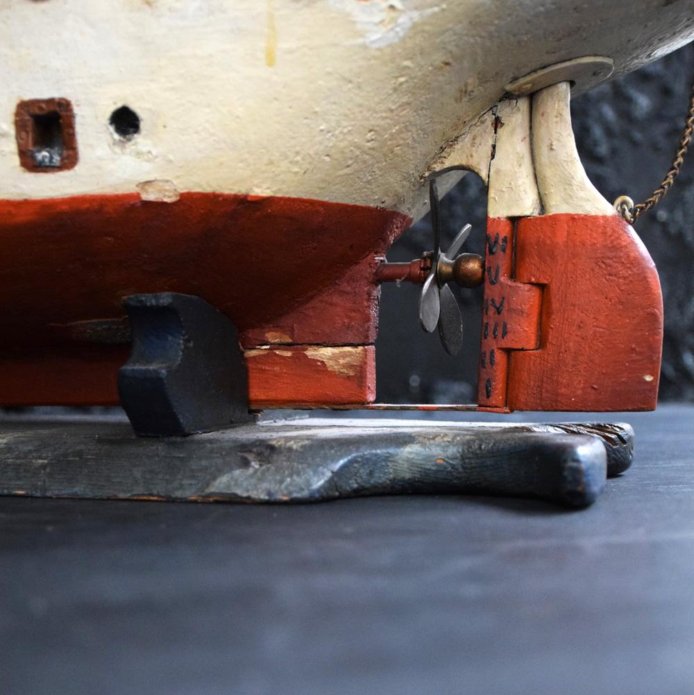 Early 20th Century Amazing Scratch Built Boat, circa 1920