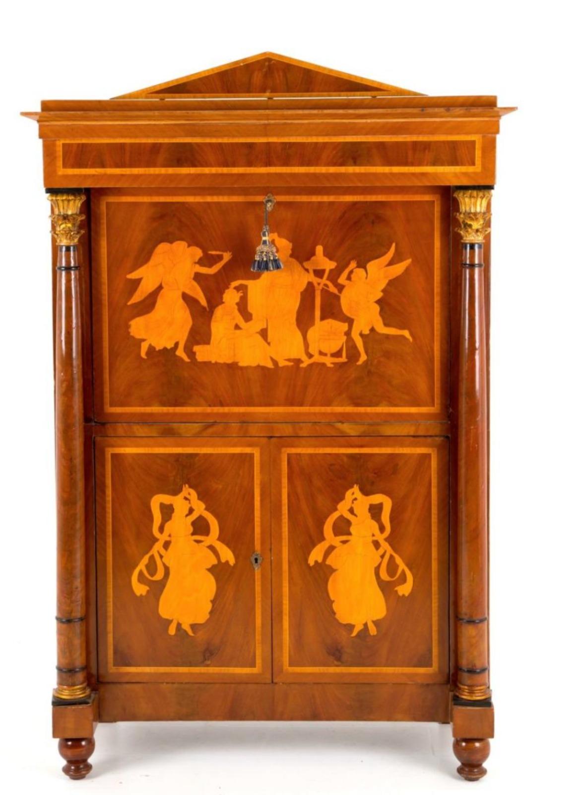 Amazing Secretaire Biedermeier Germany, 19th Century In Good Condition For Sale In Madrid, ES