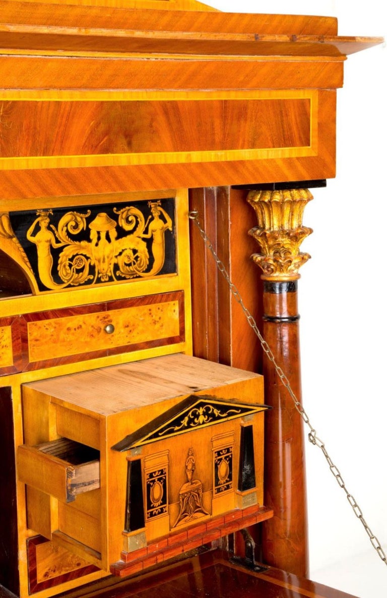 Amazing Secretaire Biedermeier Germany, 19th Century For Sale at 1stDibs