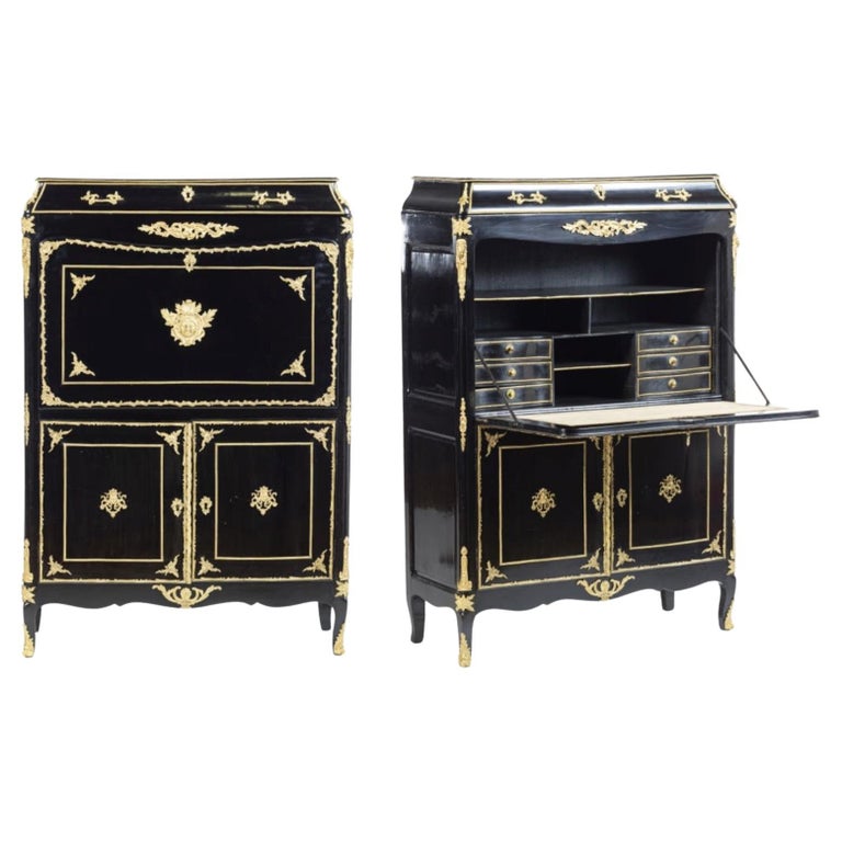Secrétaire Style Napoléon III - XIXème Siècle - Meuble Ancien En Bon état