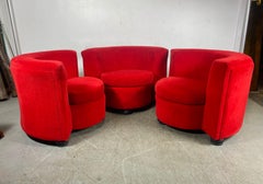 Asombroso sofá seccional / tumbonas / tete tete fabricado por Thayer Coggin. .1970s