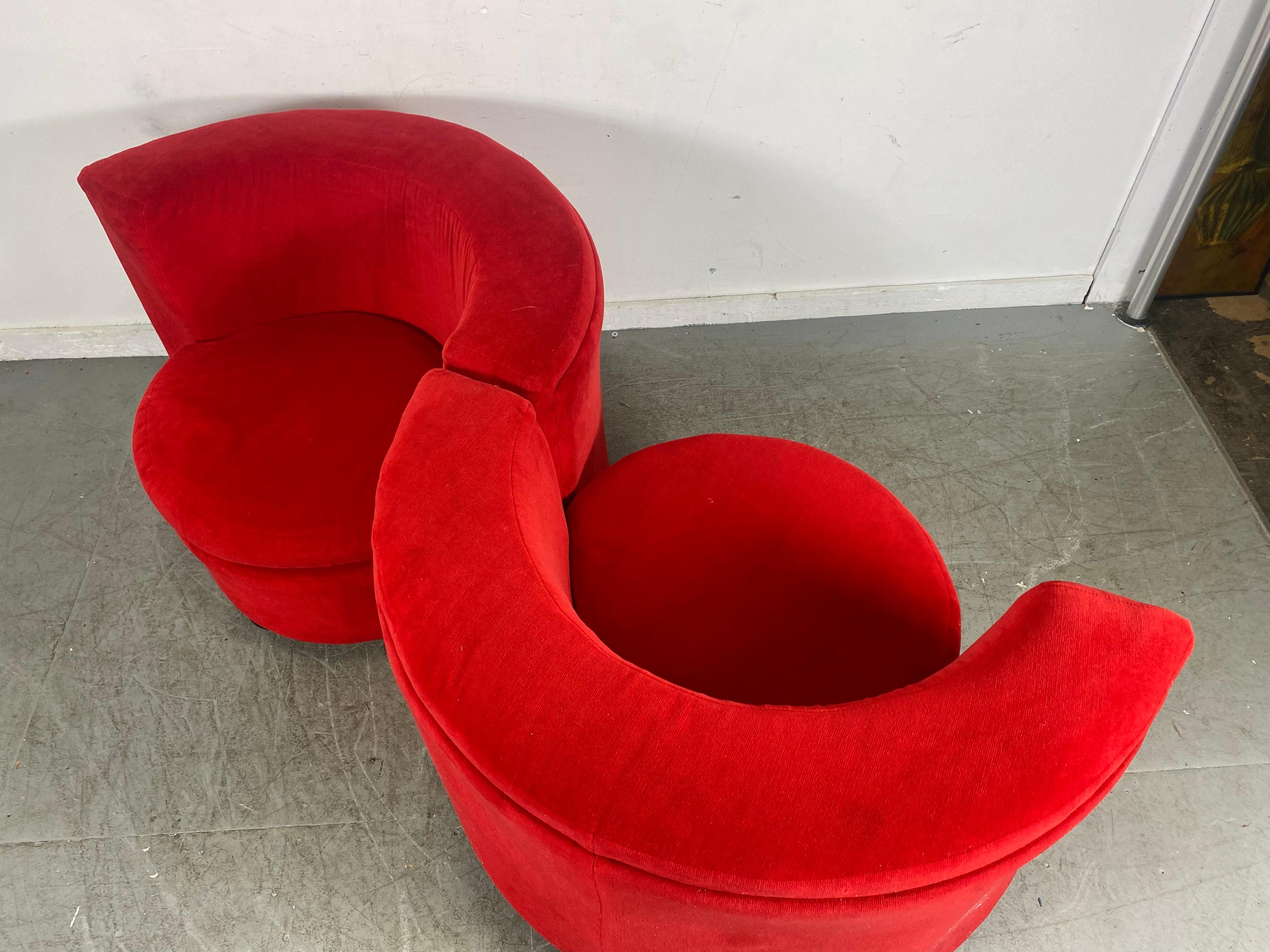Mid-Century Modern Amazing Sectional Sofa / lounge chairs/ tete tete made by Thayer Coggin. .1970s For Sale