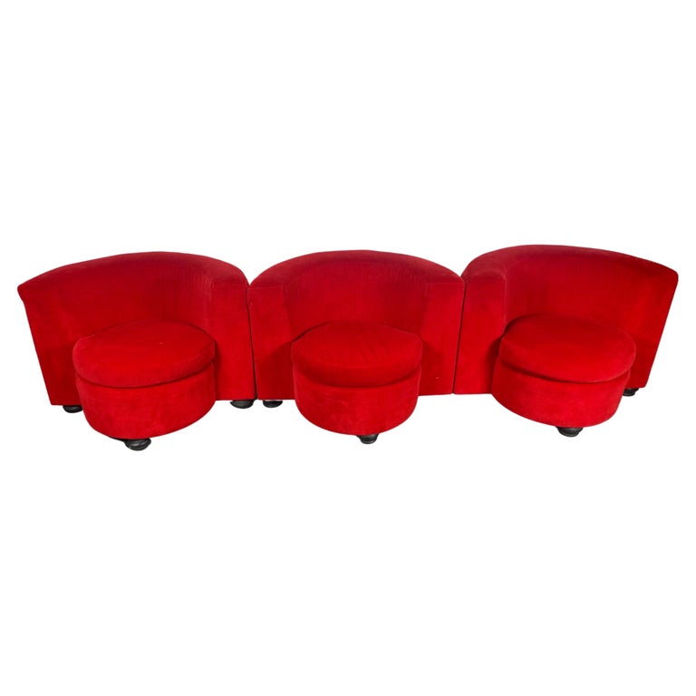 Amazing Sectional Sofa / lounge chairs/ tete tete made by Thayer Coggin. .1970s For Sale at 1stDibs