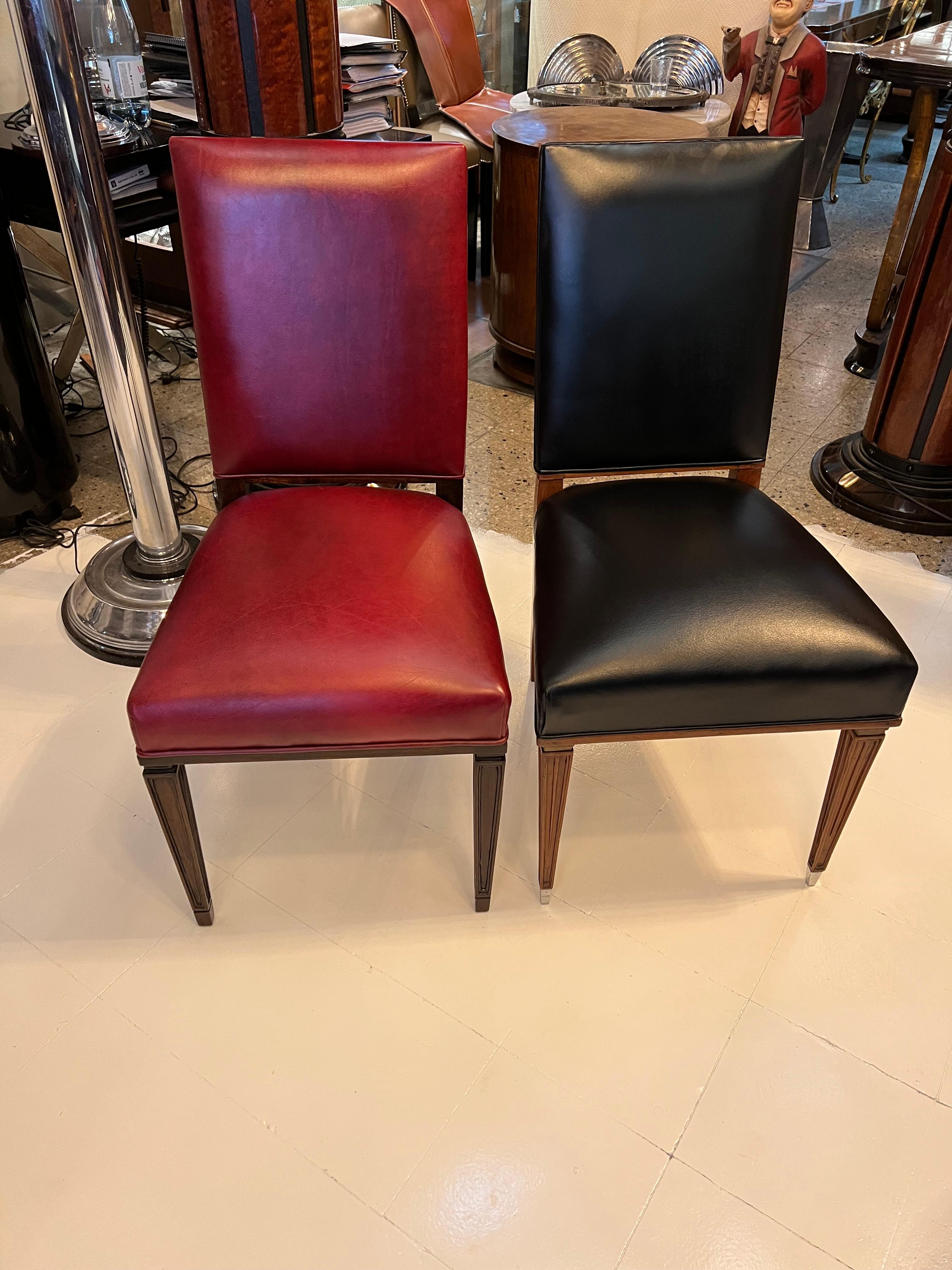 Magnifique ensemble de 12 chaises Art Déco 1920, France en vente 1