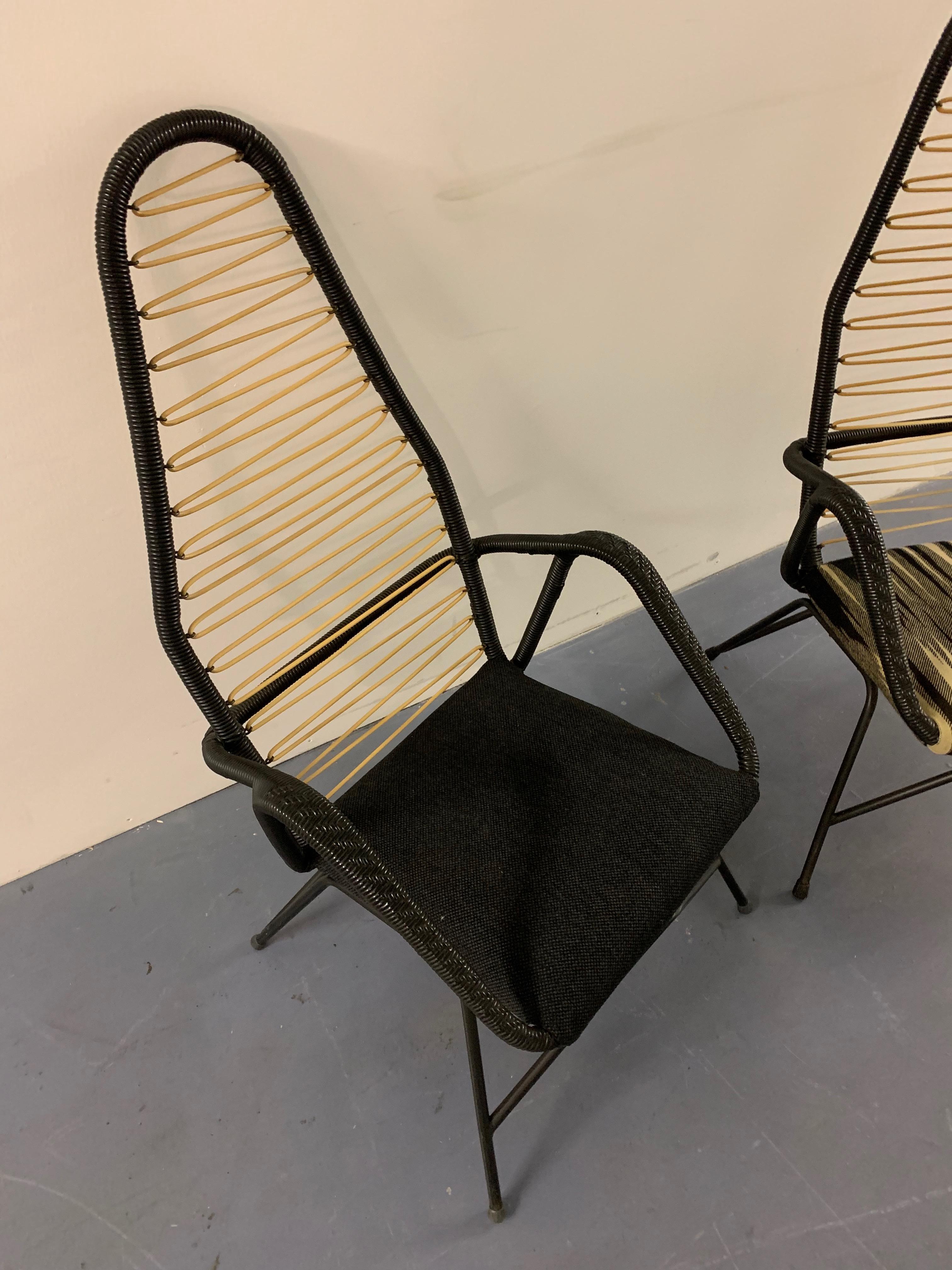 Amazing Set of 2 Scandinavian Highback Lounge Chairs For Sale 3
