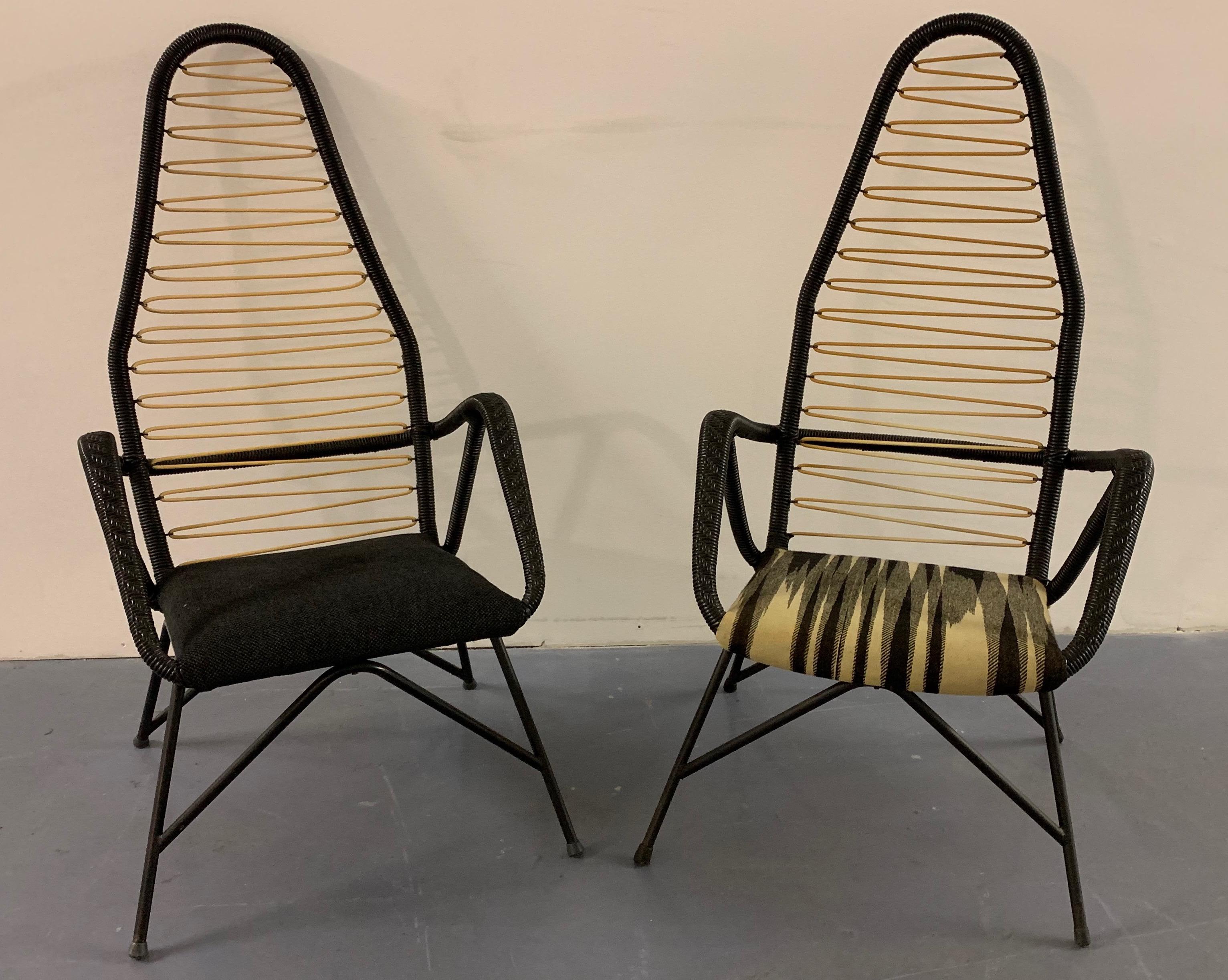Amazing Set of 2 Scandinavian Highback Lounge Chairs For Sale 6