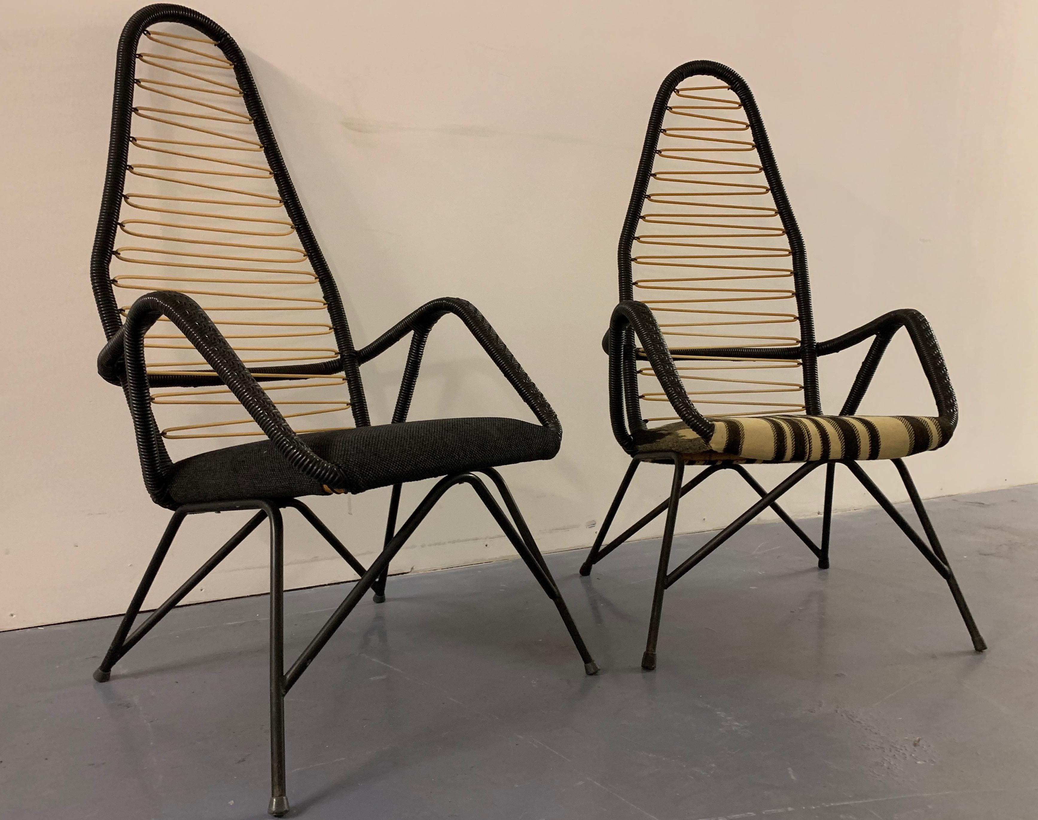 Amazing Set of 2 Scandinavian Highback Lounge Chairs For Sale 1