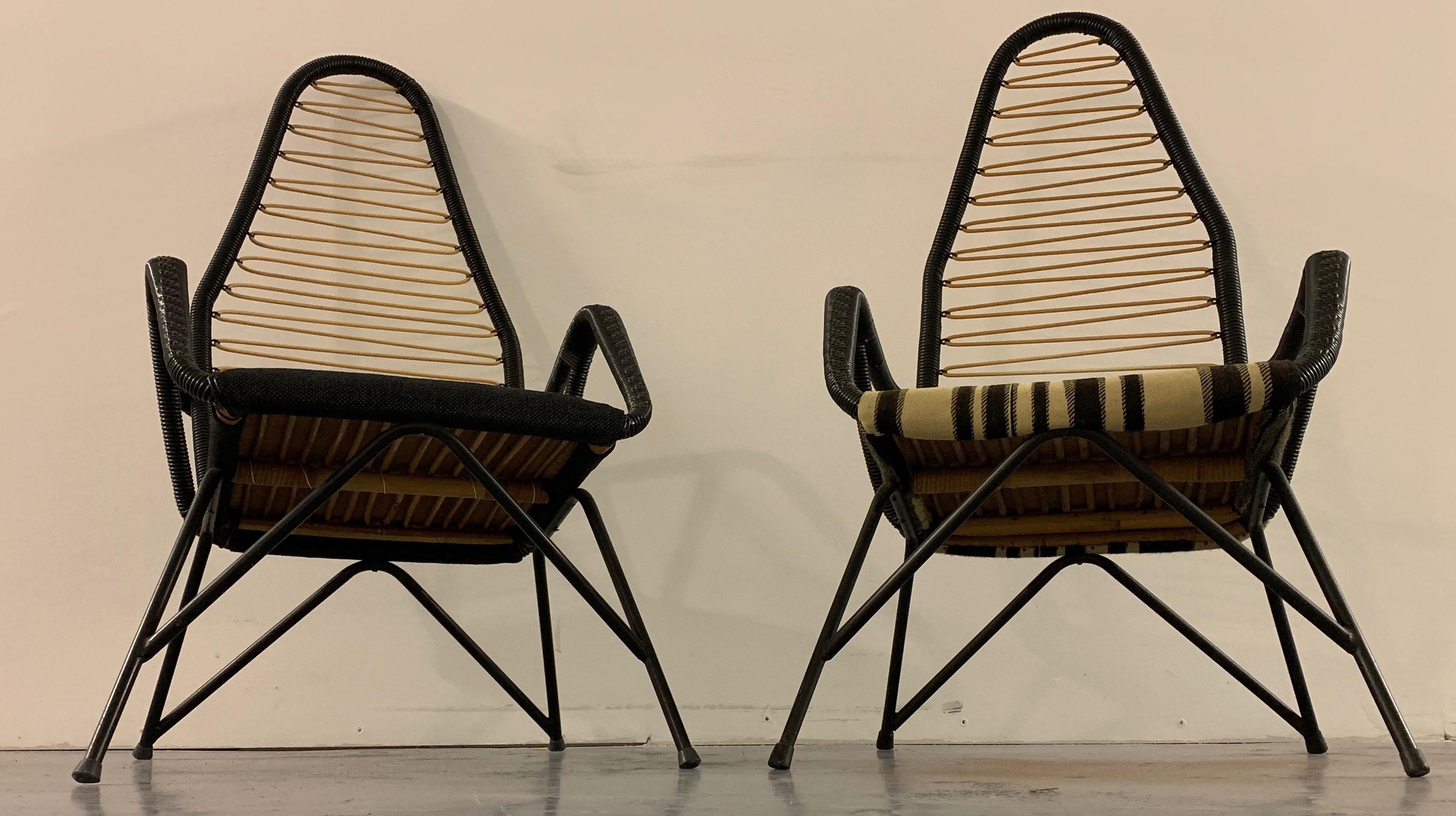 Amazing Set of 2 Scandinavian Highback Lounge Chairs For Sale 2