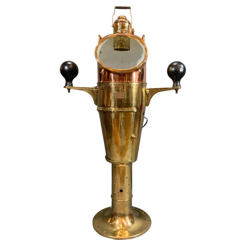 American Mahogany and Brass Ship Binnacle, Riggs and Brothers, Phila ...