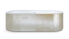 Amazing  Bathtub Antique Mirror Damasco Bianco Mosaic