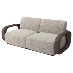 Amazing  Liberti Sofa 3-Seat Frame Solid  Wood Armrest Covered Leather