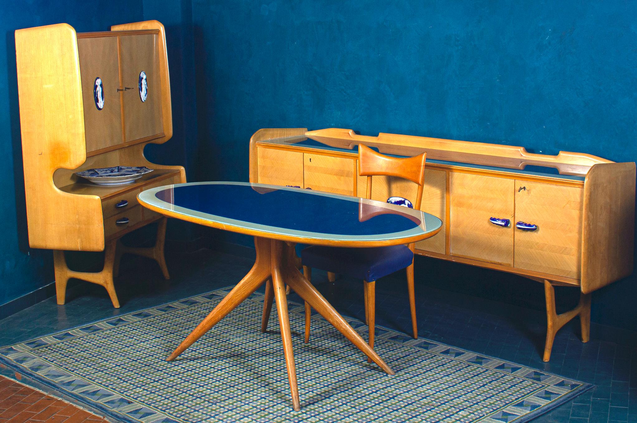 Außergewöhnliches Sideboard im Stil von Ico Parisi, 1960er Jahre im Angebot 2