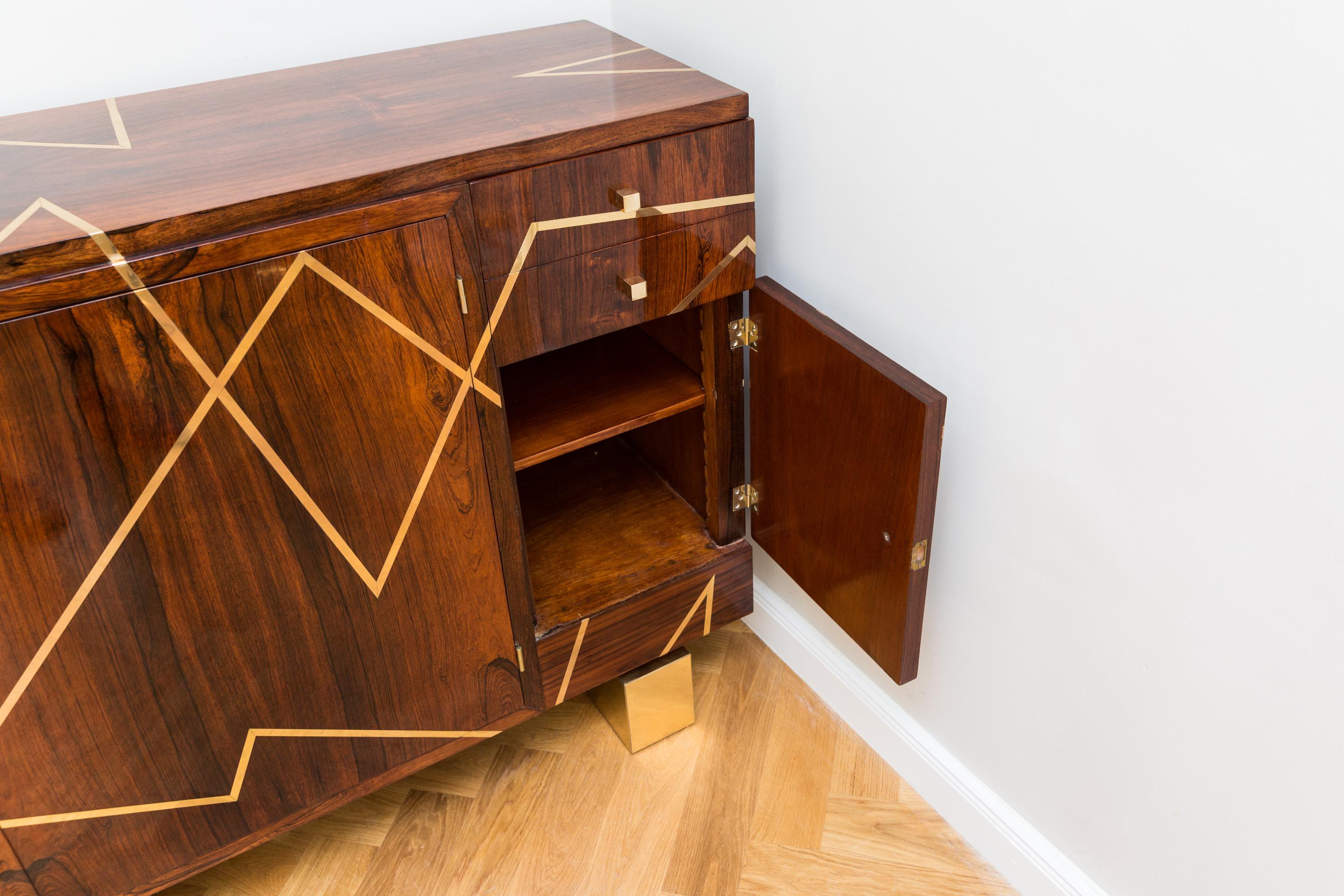 Amazing Sideboard, Rosewood, France, circa 1950 4