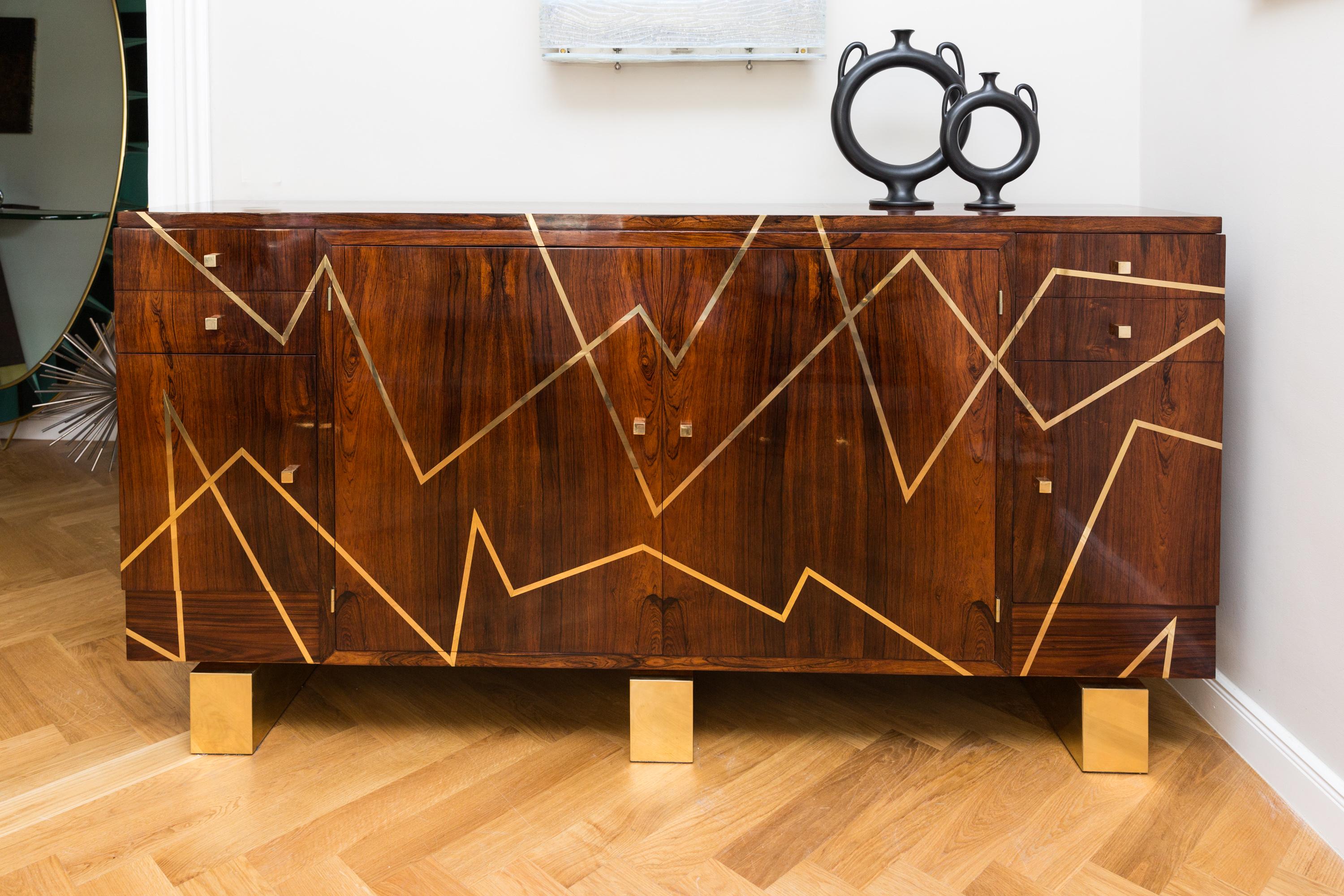 French Amazing Sideboard, Rosewood, France, circa 1950