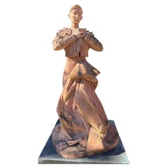 Amazing Silvano Porcinai Impruneta Terracotta Sculpture Height: 200 cm
