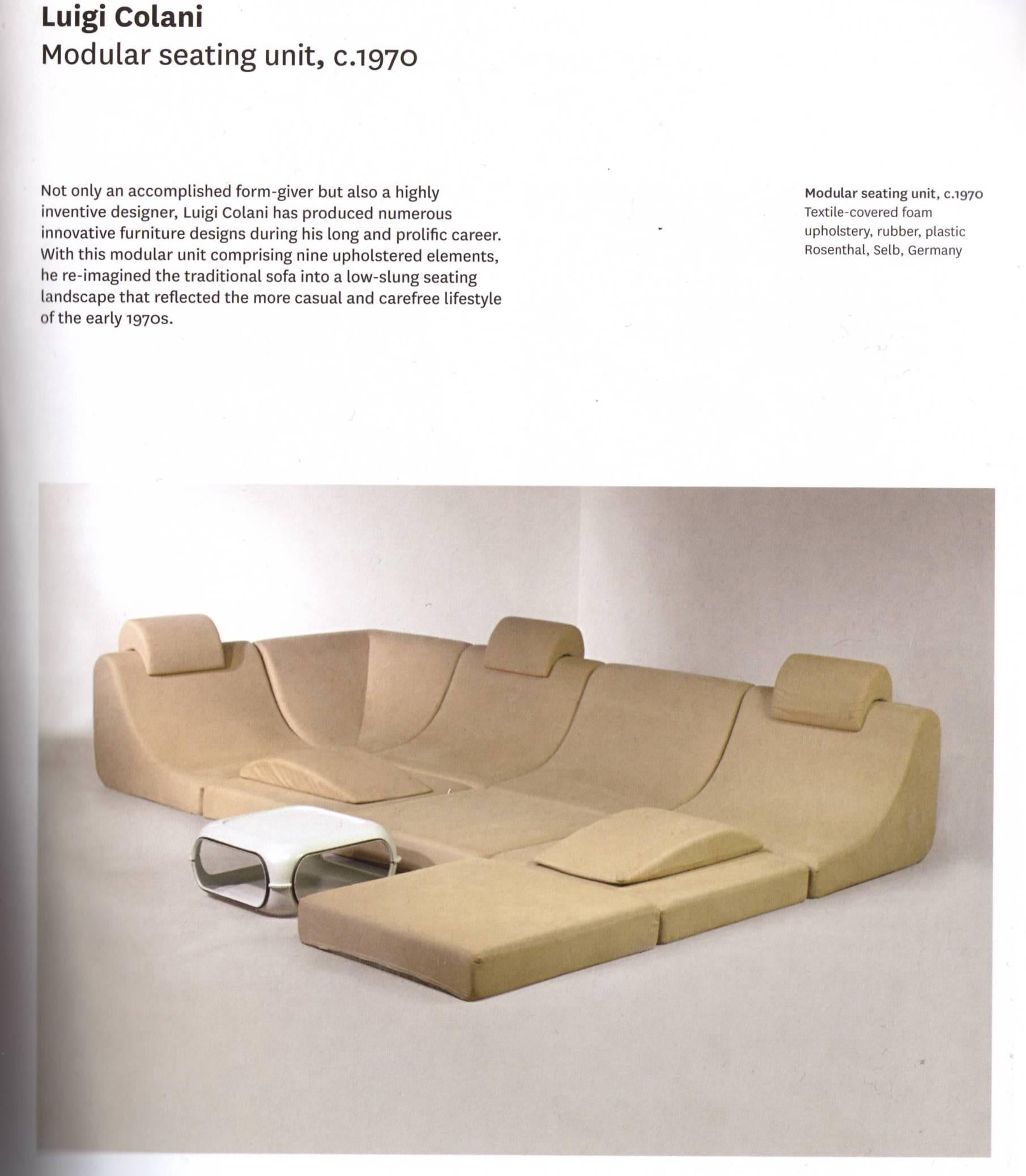 Late 20th Century Amazing Space Age 'Pool' Modular Sofa, Luigi Colani for Rosenthal Germany, 1970