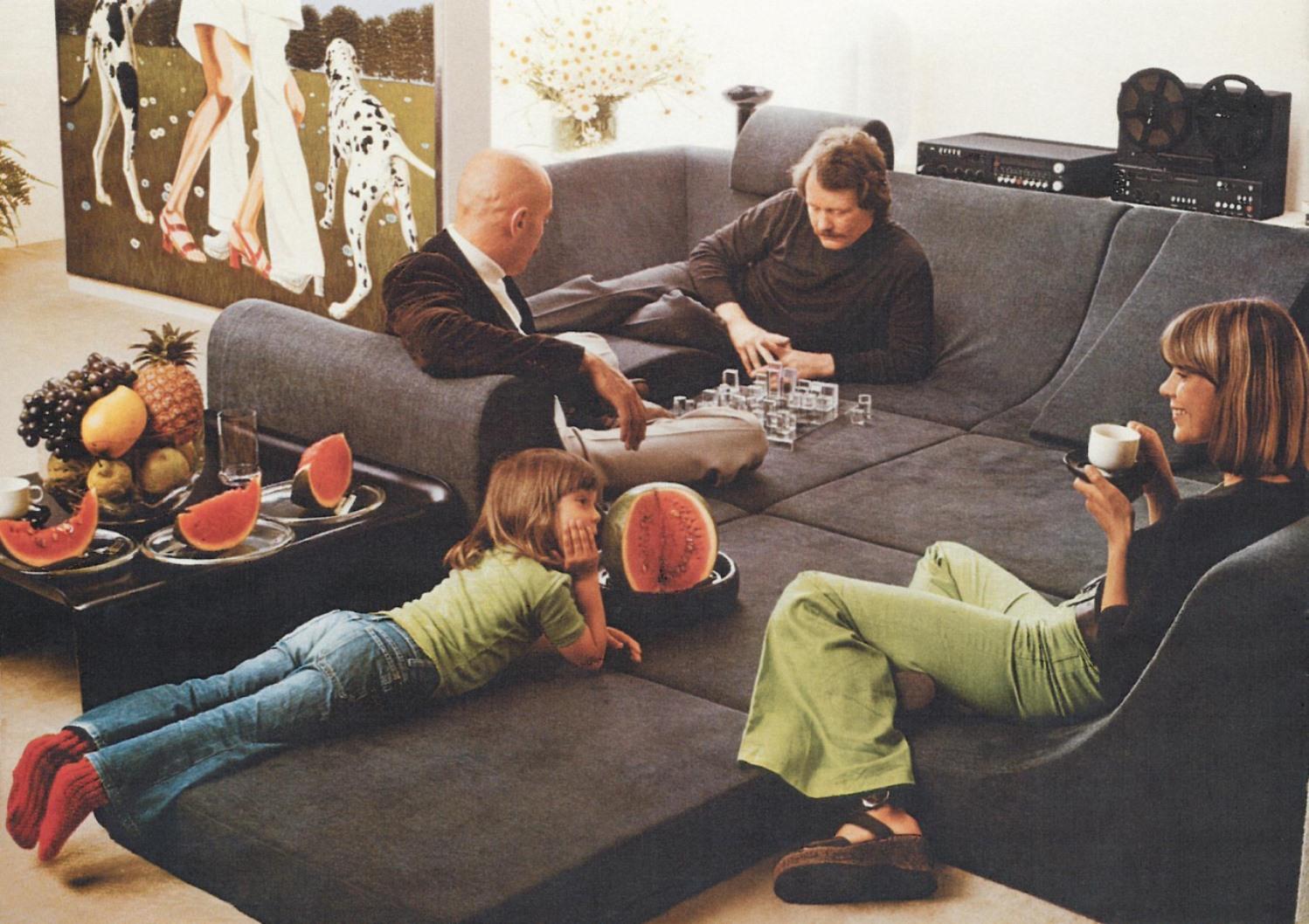 Amazing Space Age 'Pool' Modular Sofa, Luigi Colani for Rosenthal Germany, 1970 2